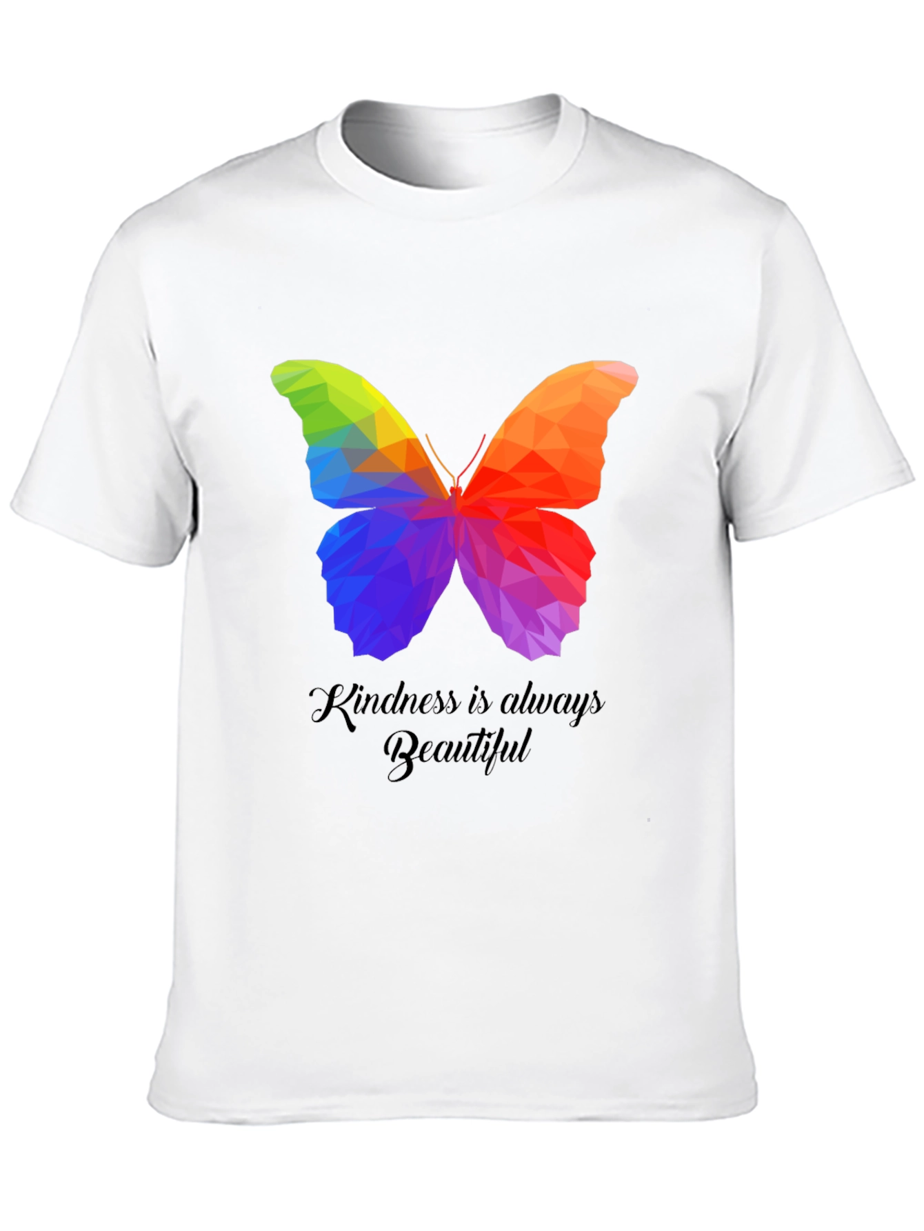 Kindness Butterfly Graphic Tee - Unisex Black T-Shirt