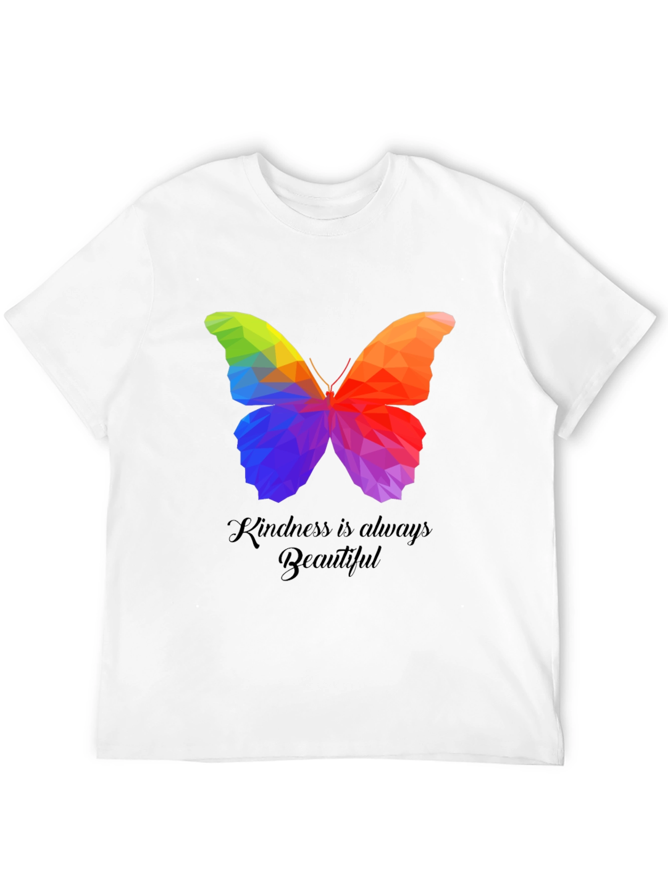 Kindness Butterfly Graphic Tee - Unisex Black T-Shirt