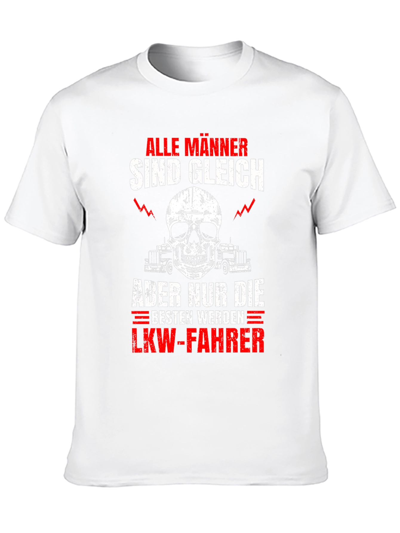 Mens Alle Manner Trucker T-Shirt