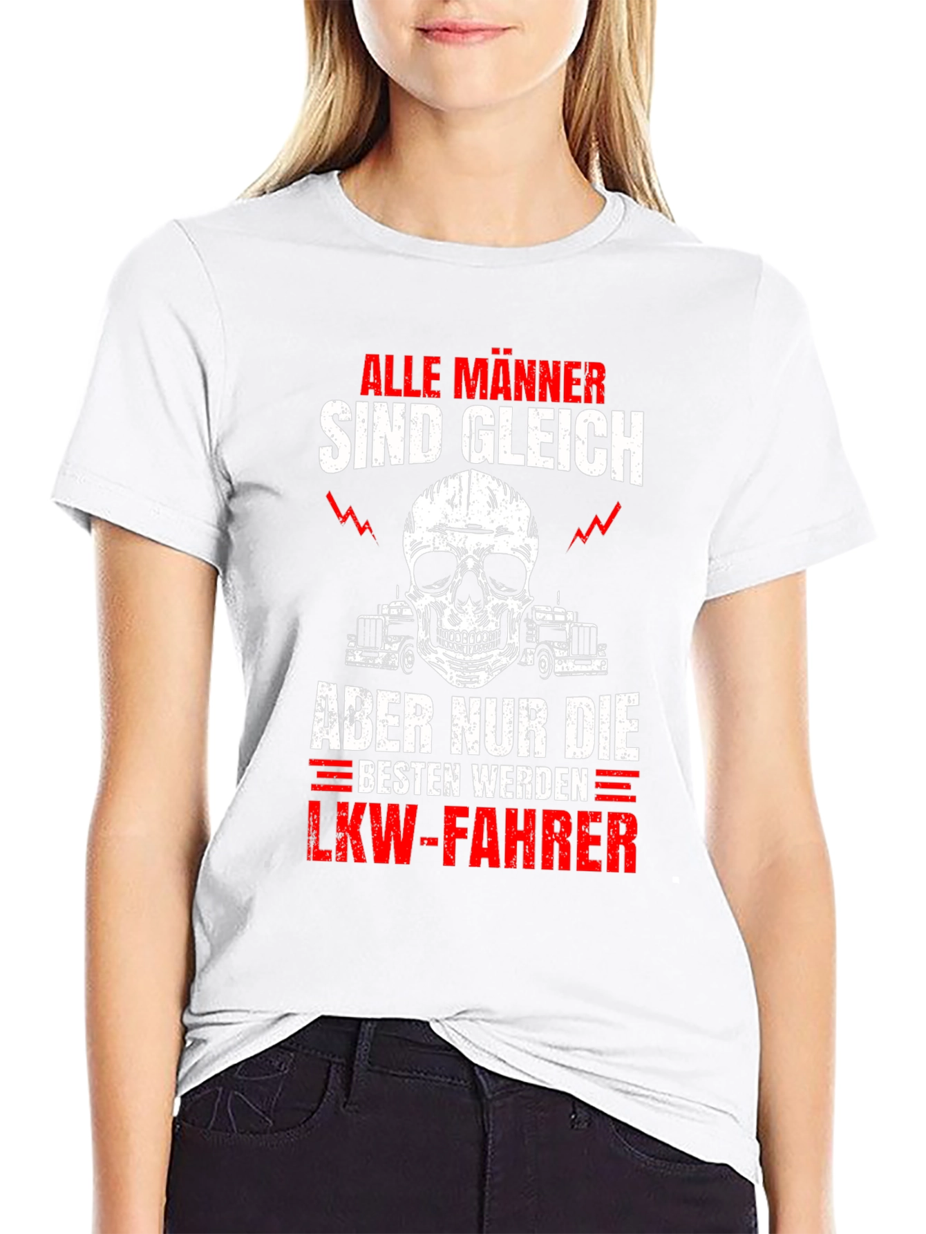 Mens Alle Manner Trucker T-Shirt