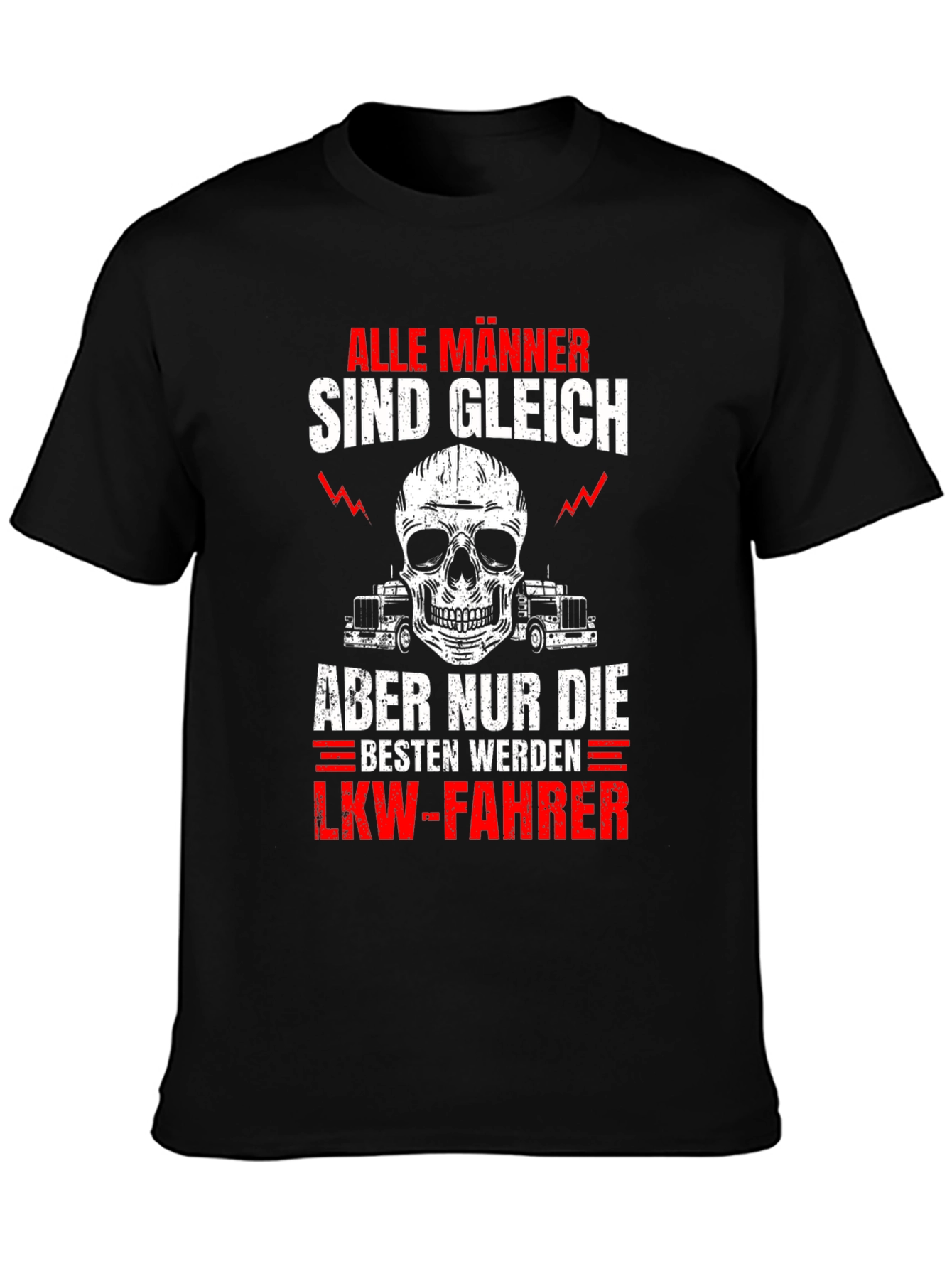 Mens Alle Manner Trucker T-Shirt