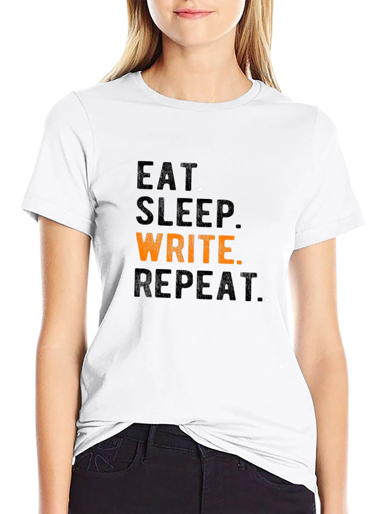 Eat Sleep Write Repeat Graphic T-Shirt