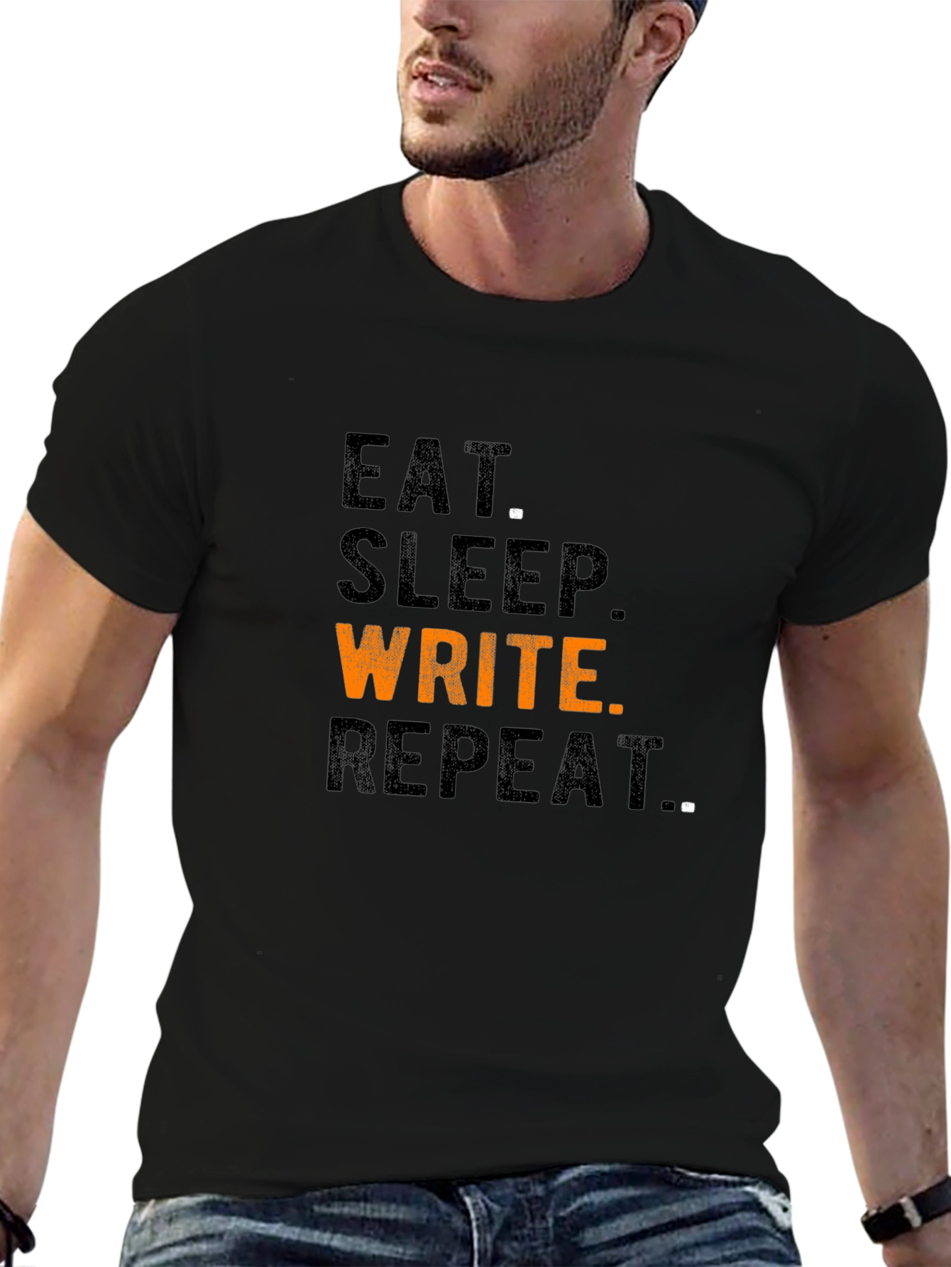 Eat Sleep Write Repeat Graphic T-Shirt