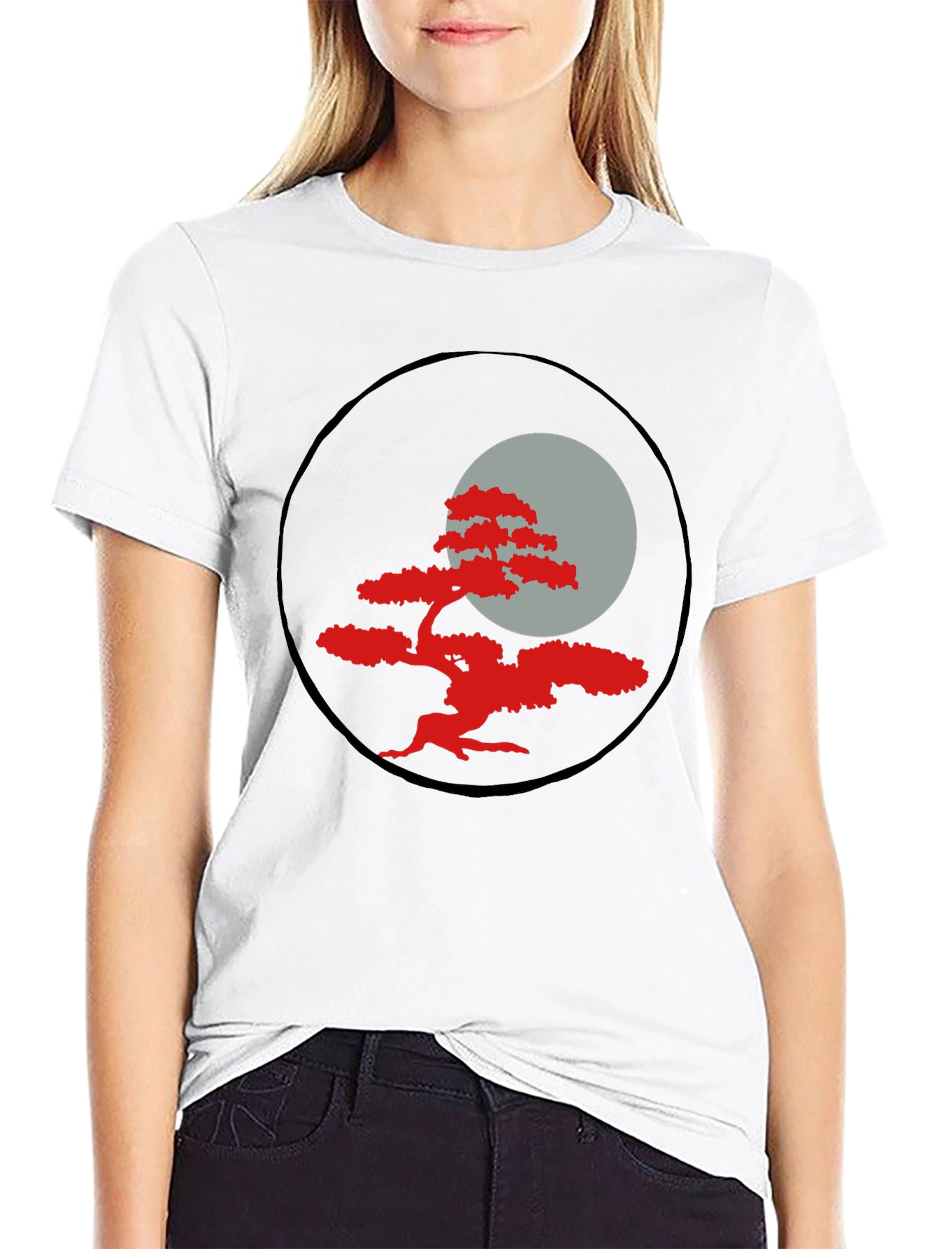 Zen Bonsai Moon Graphic T-Shirt