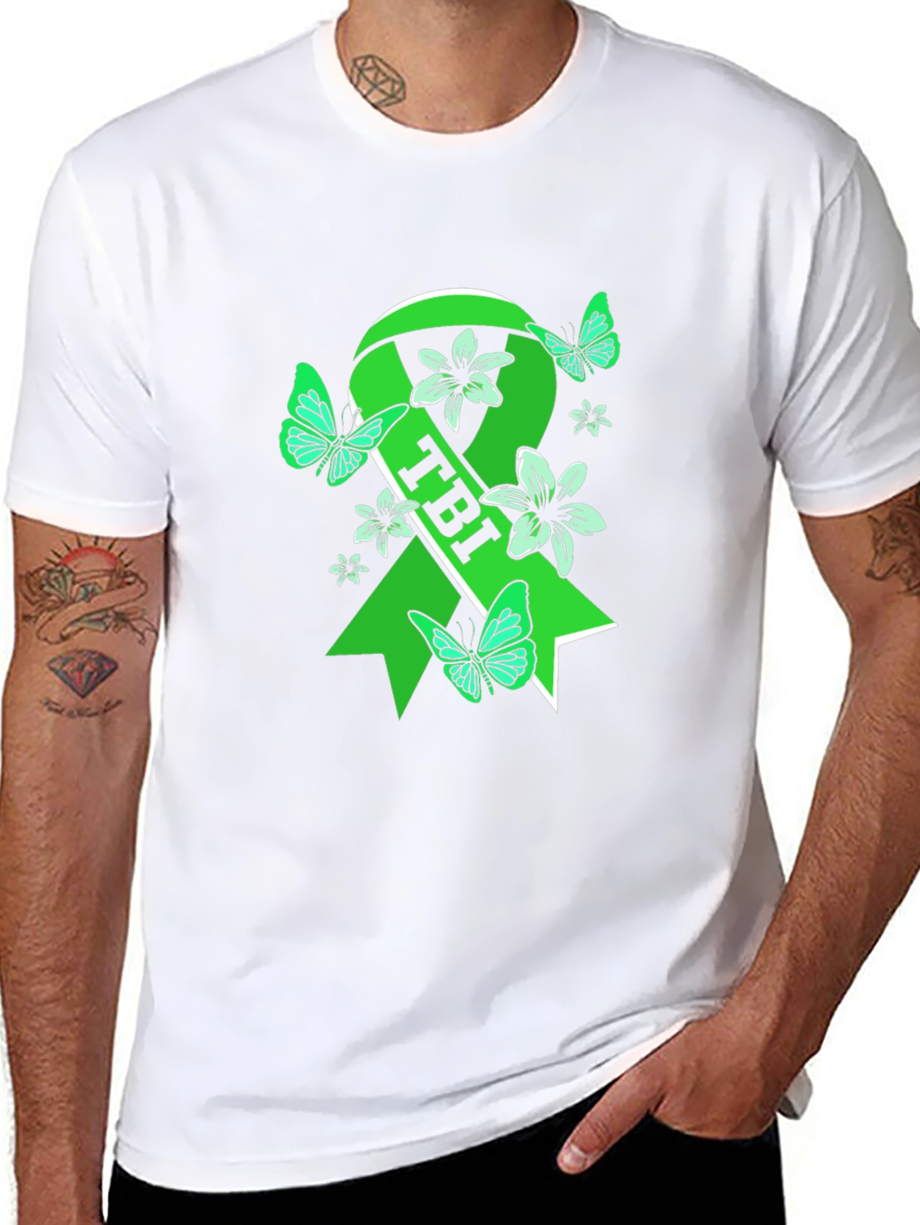 TBI Awareness Ribbon T-Shirt