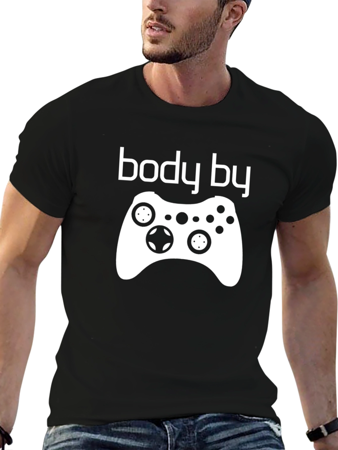 Body By Gaming T-Shirt - Funny Gamer Tee