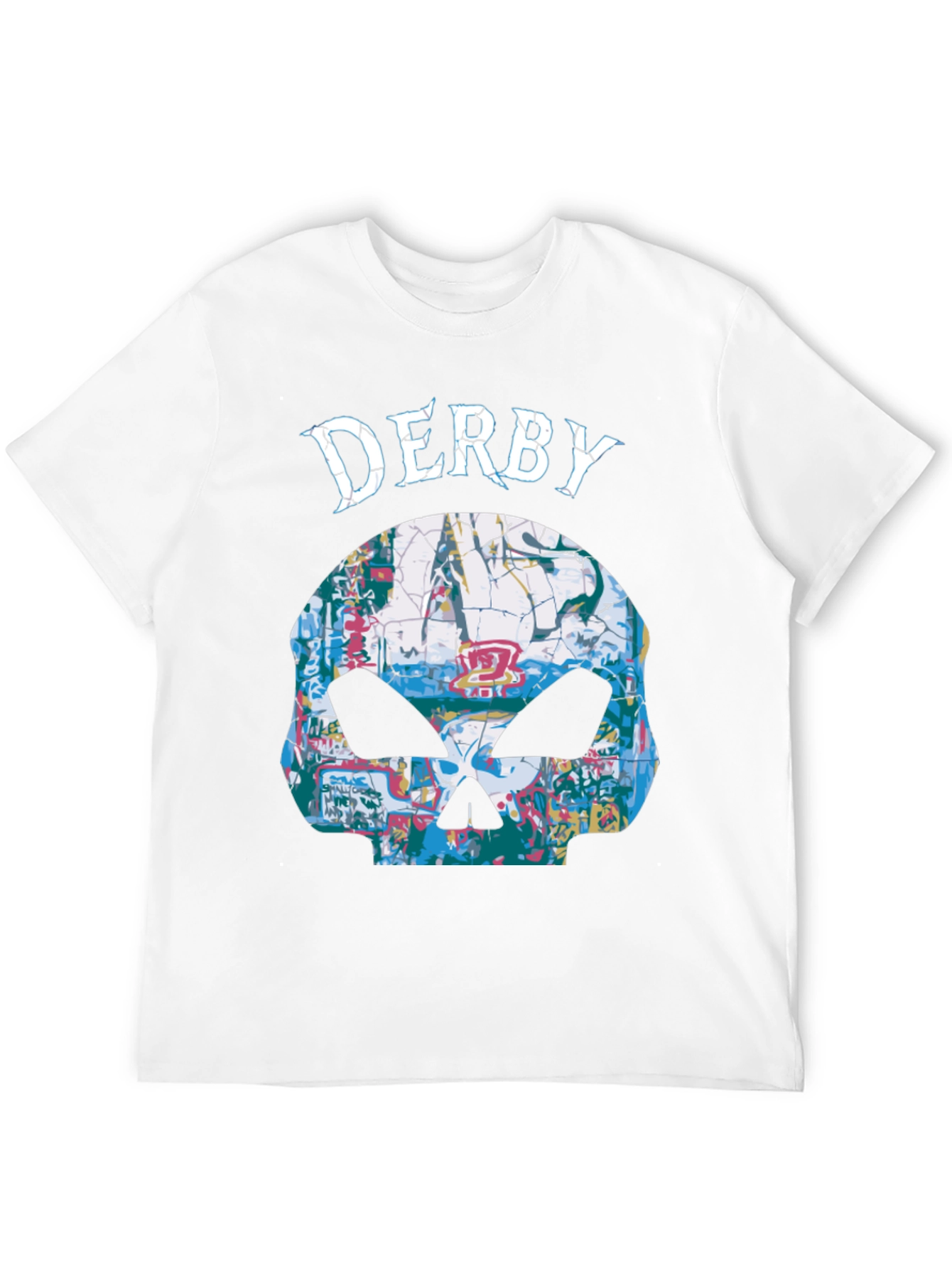 Derby Skull Graphic T-Shirt - Mens Black Tee