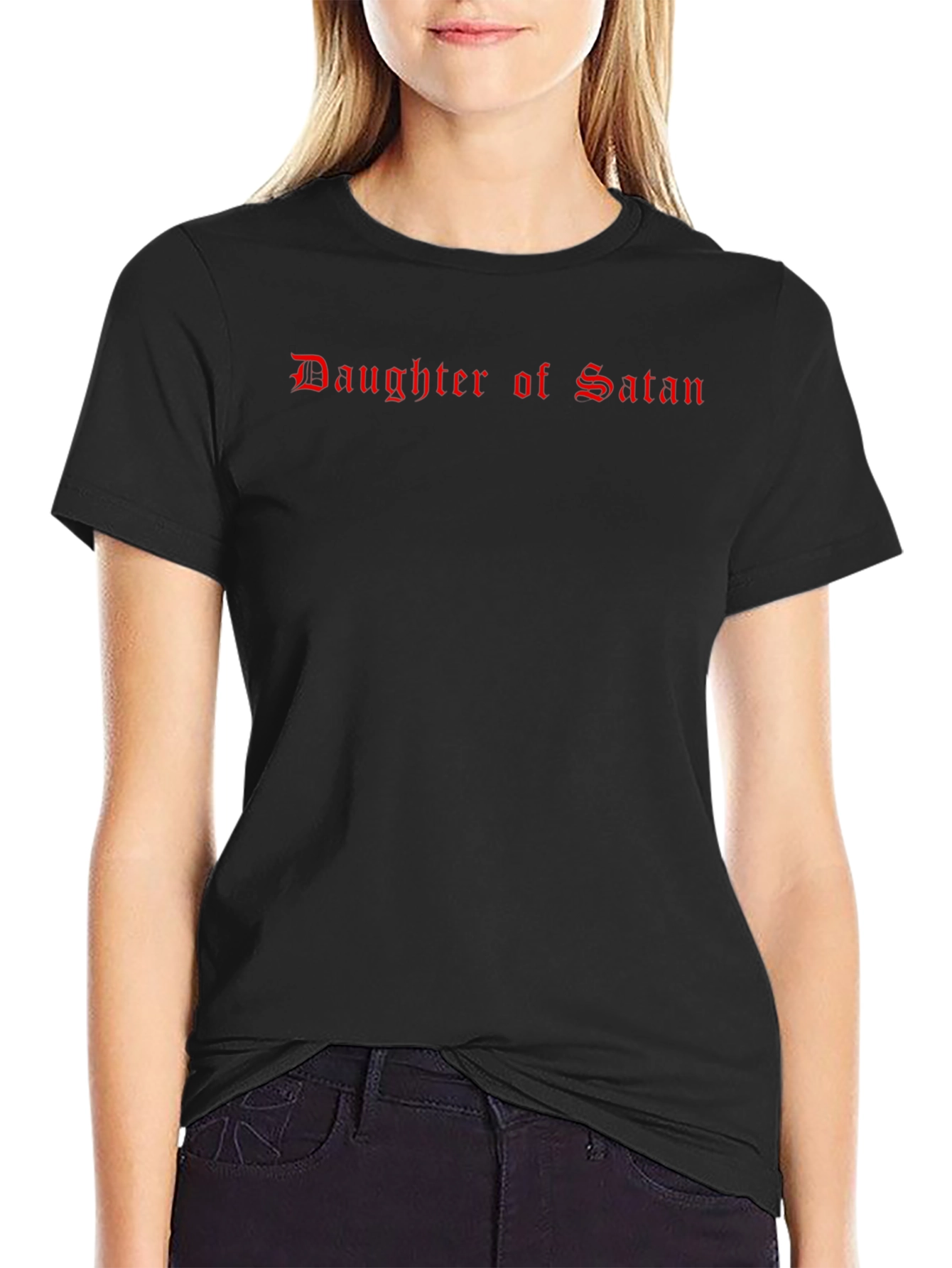 Daughter of Satan Graphic Tee - Black