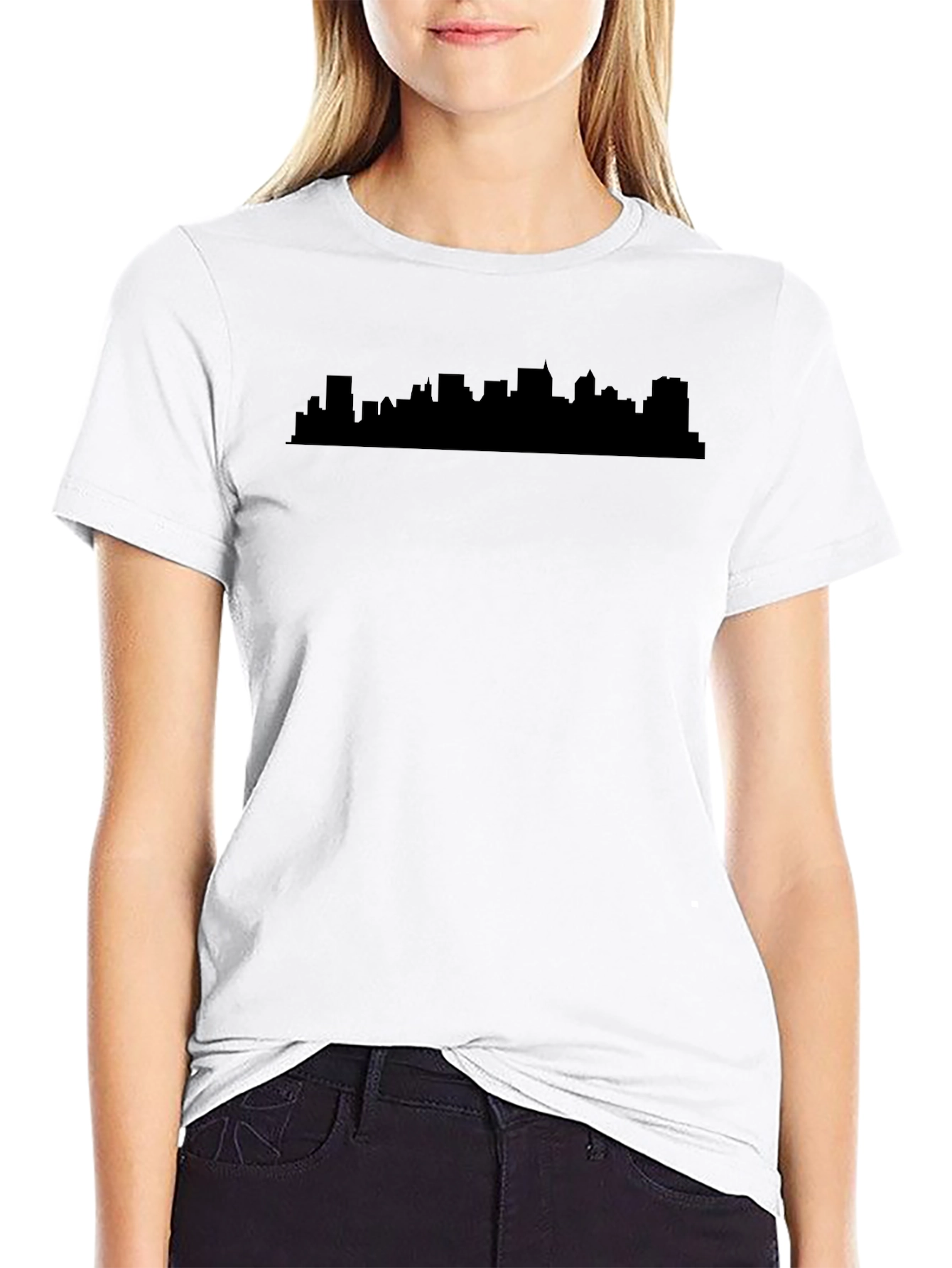 Urban Silhouette Tee - Modern Cityscape T-Shirt