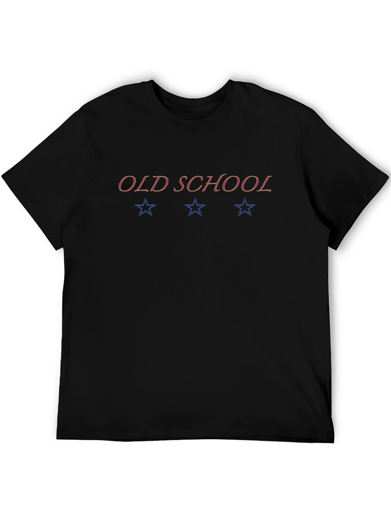 Old School Black Graphic Tee