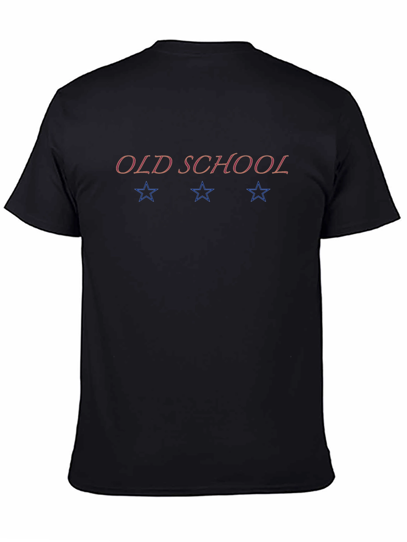 Old School Black Graphic Tee