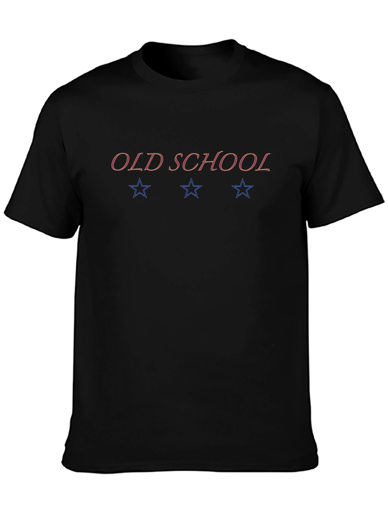 Old School Black Graphic Tee