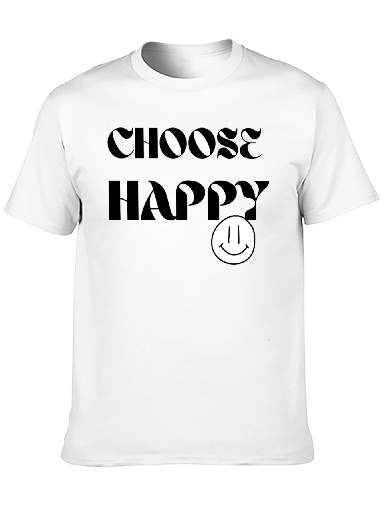 Choose Happy Graphic Tee - Soft Cotton Comfort