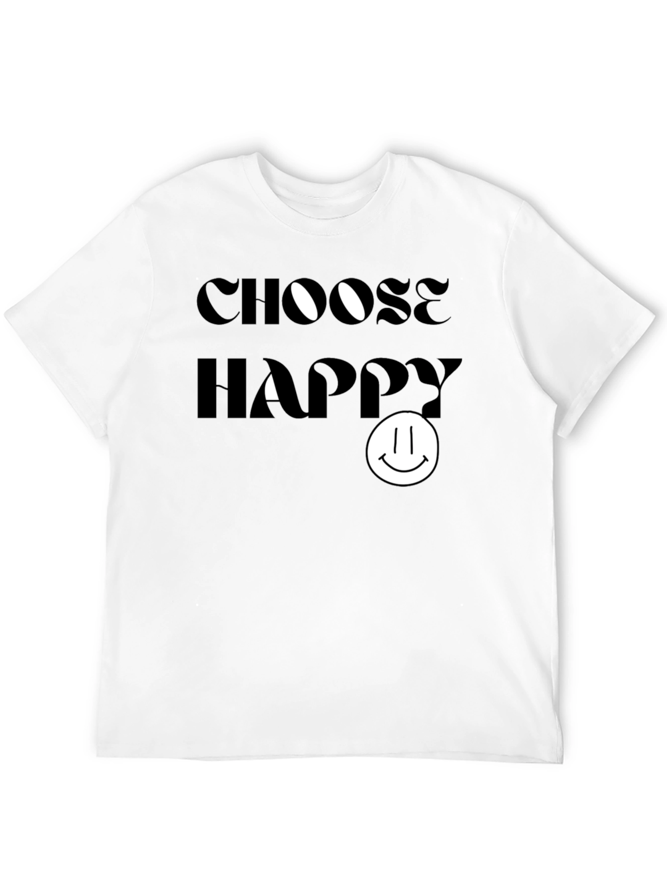Choose Happy Graphic Tee - Soft Cotton Comfort