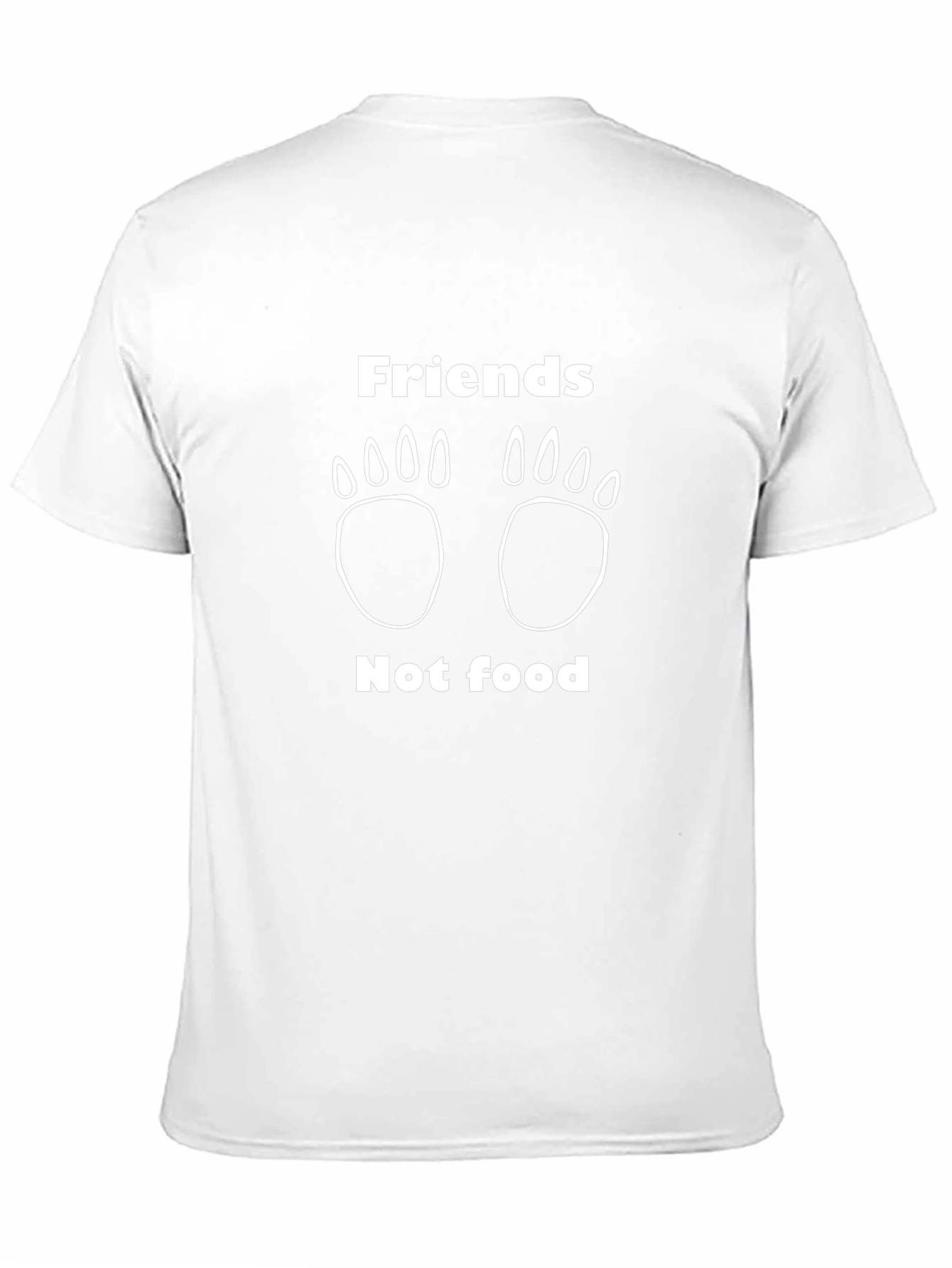 Friends Not Food Black Graphic Tee