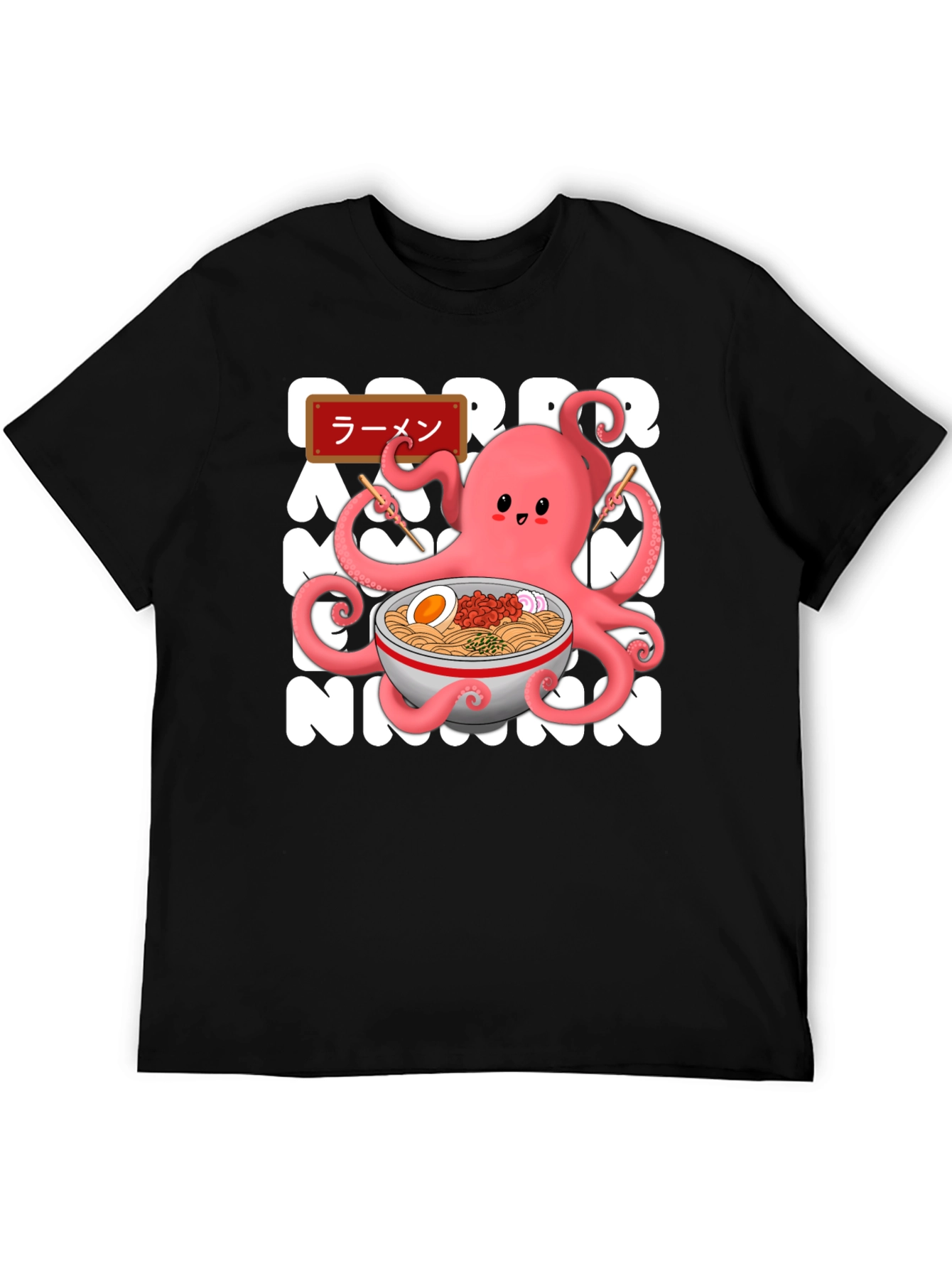 Ramen Octopus T-Shirt - Cute Kawaii Design