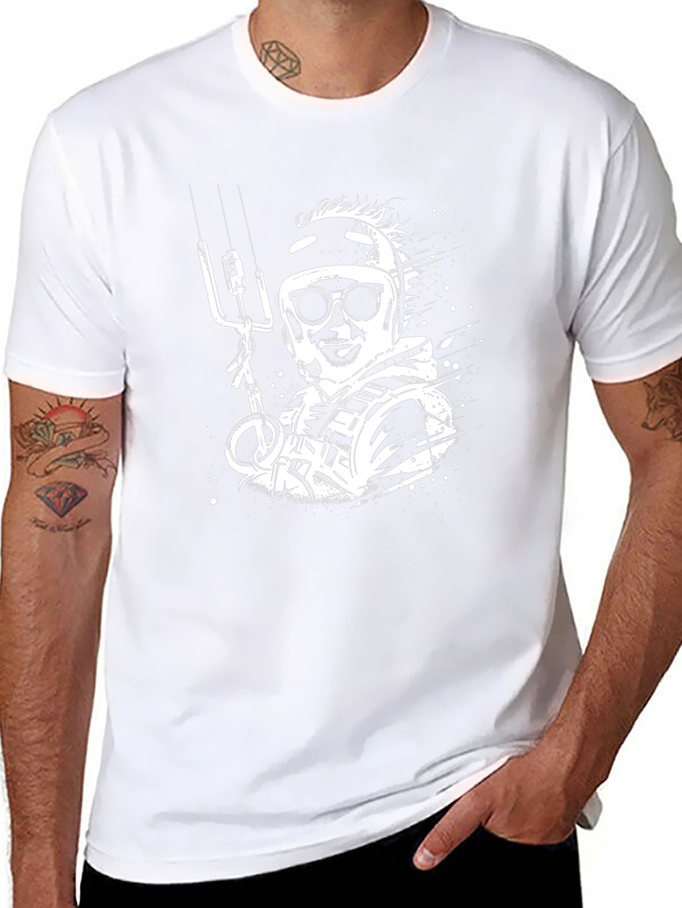 Cool Black T-Shirt with Unique Graphic Design