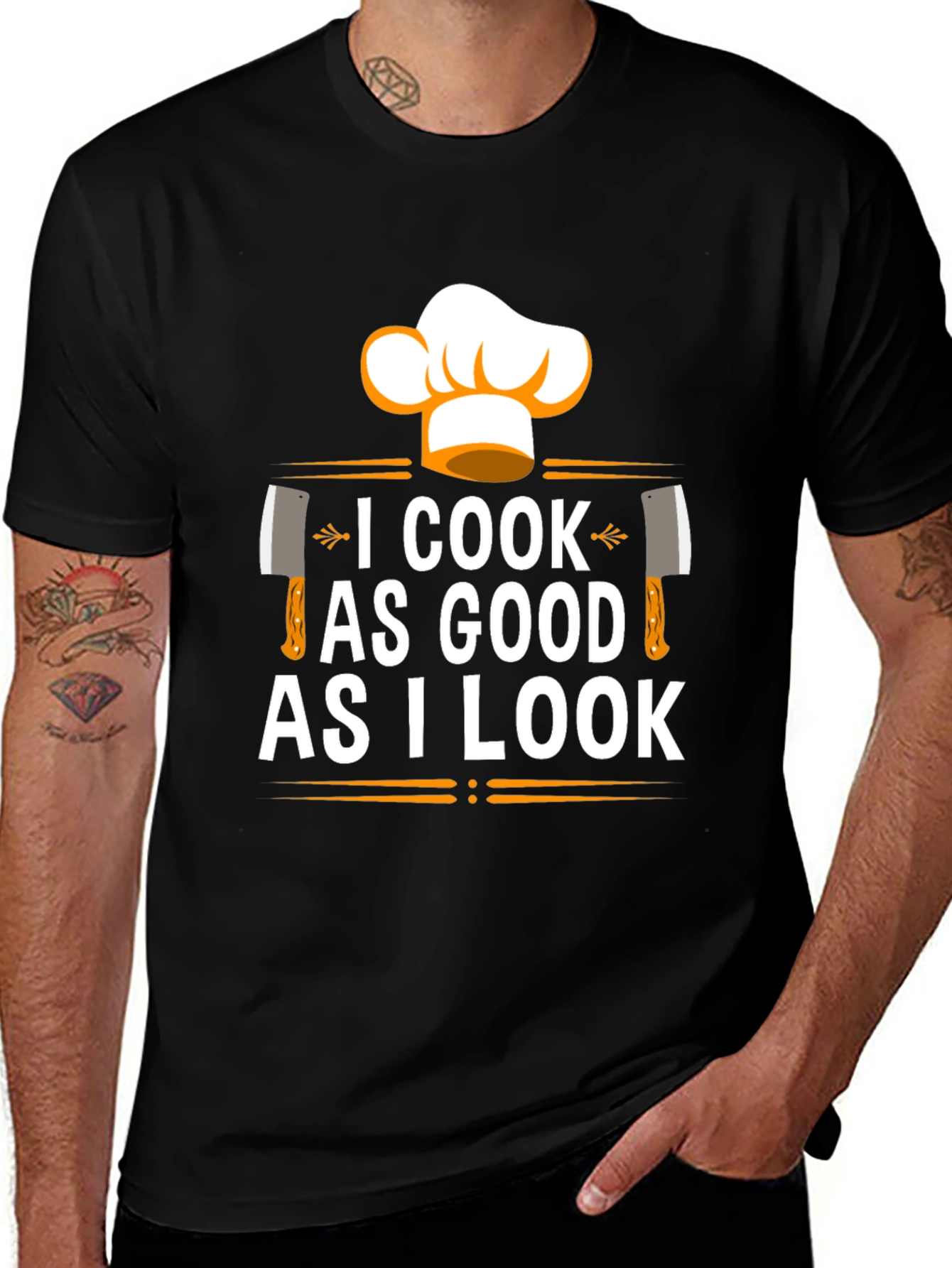 I Cook As Good As I Look Chef T-Shirt