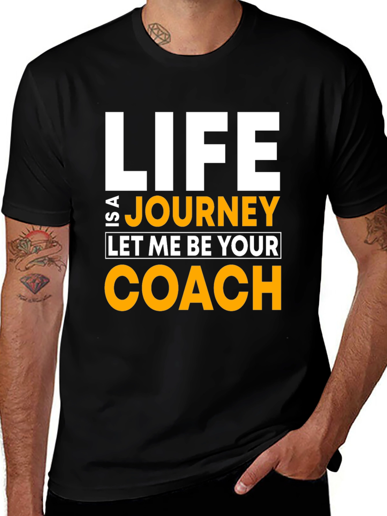 Life Journey Coach Black T-Shirt