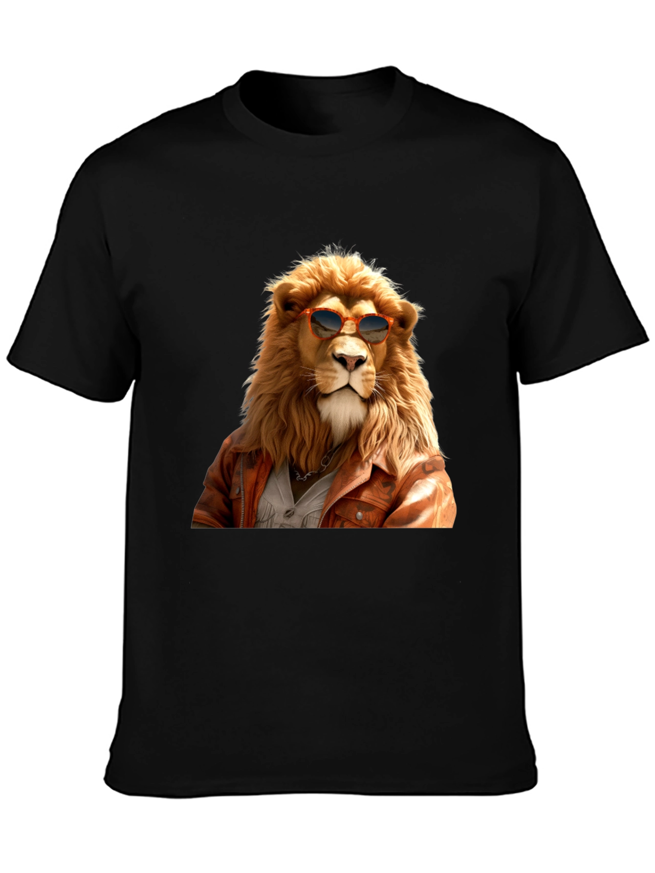 Cool Lion Graphic Tee - Trendy Animal Print Shirt