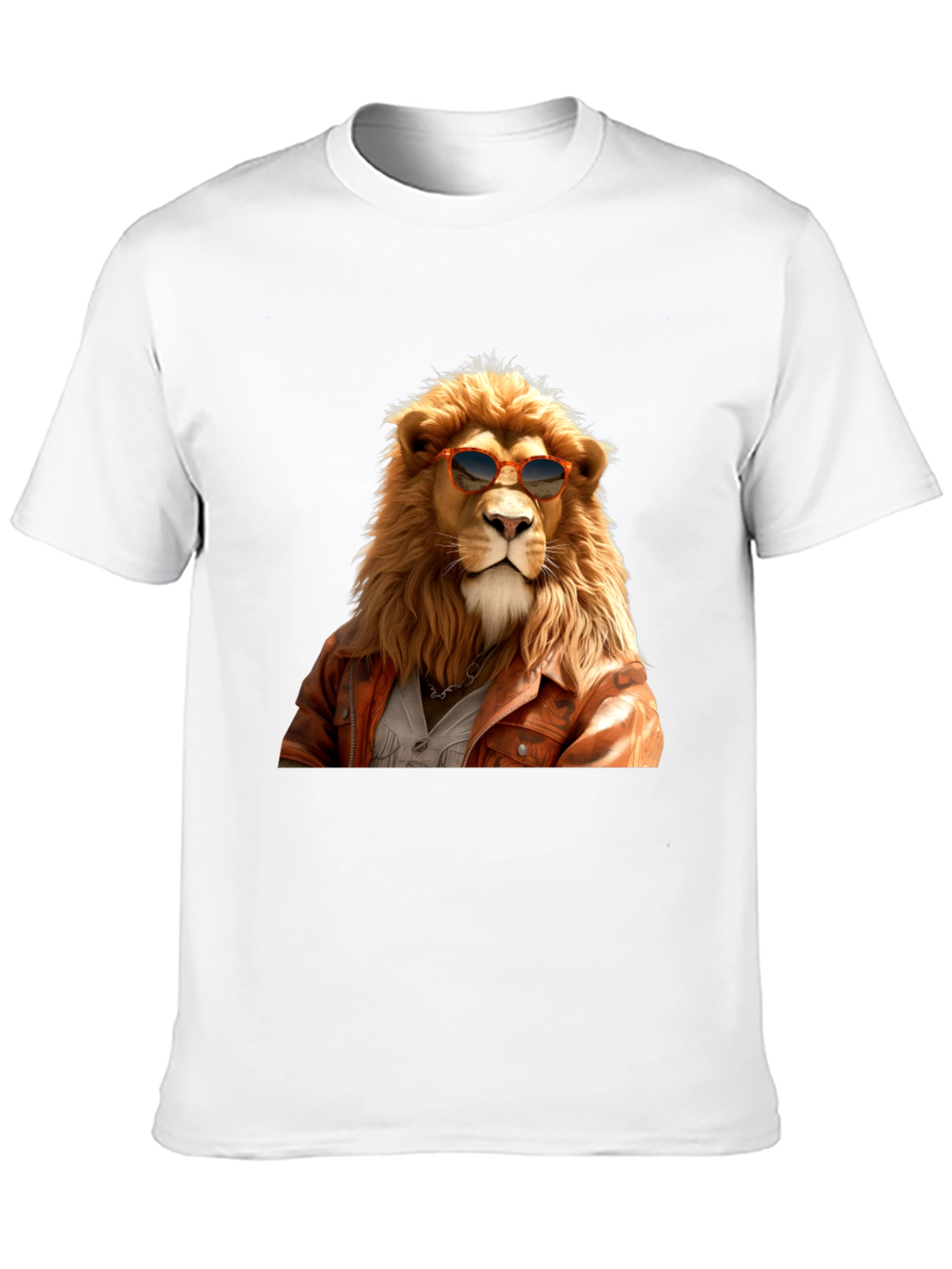 Cool Lion Graphic Tee - Trendy Animal Print Shirt