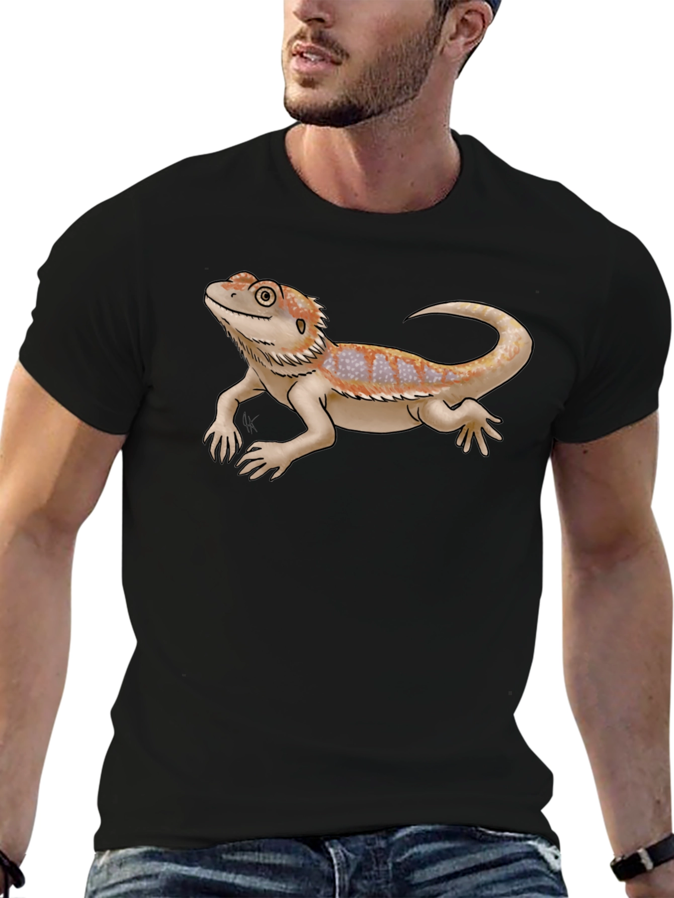 Bearded Dragon Graphic Tee - Cool Reptile Lover T-Shirt
