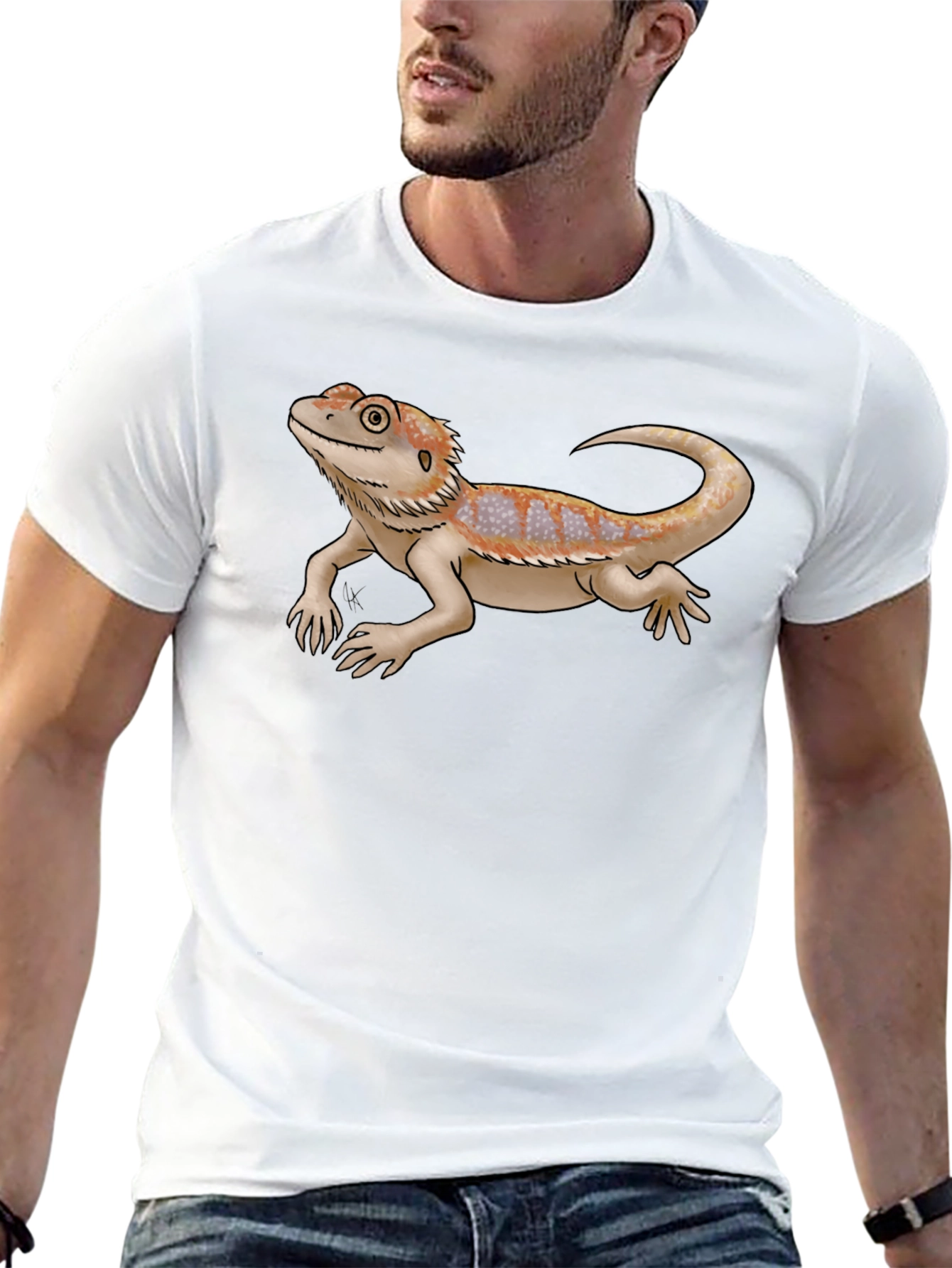 Bearded Dragon Graphic Tee - Cool Reptile Lover T-Shirt