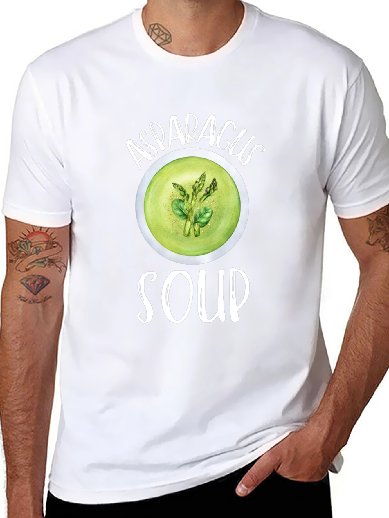 Asparagus Soup Graphic T-Shirt Foodie Tee