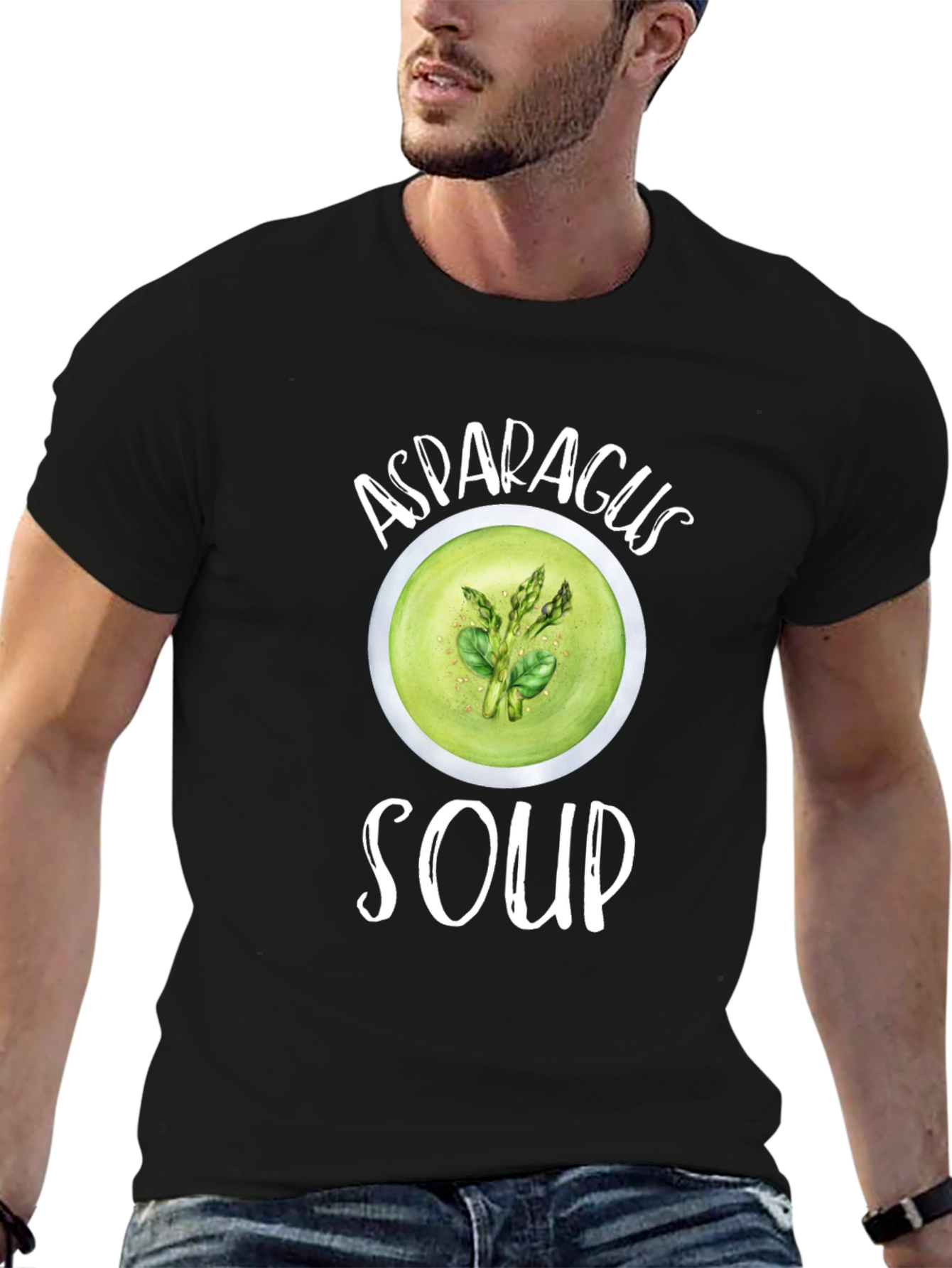 Asparagus Soup Graphic T-Shirt Foodie Tee