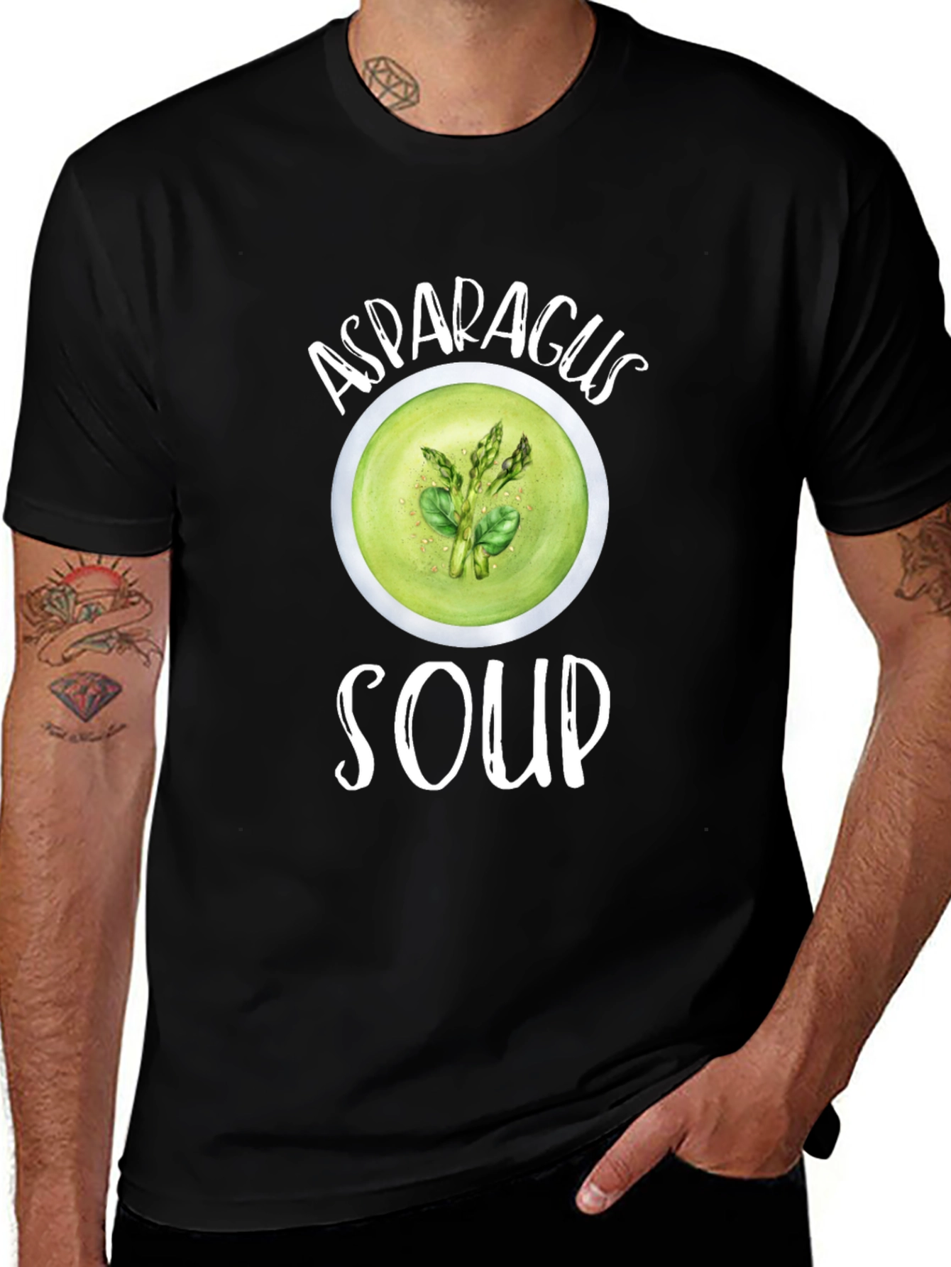 Asparagus Soup Graphic T-Shirt Foodie Tee