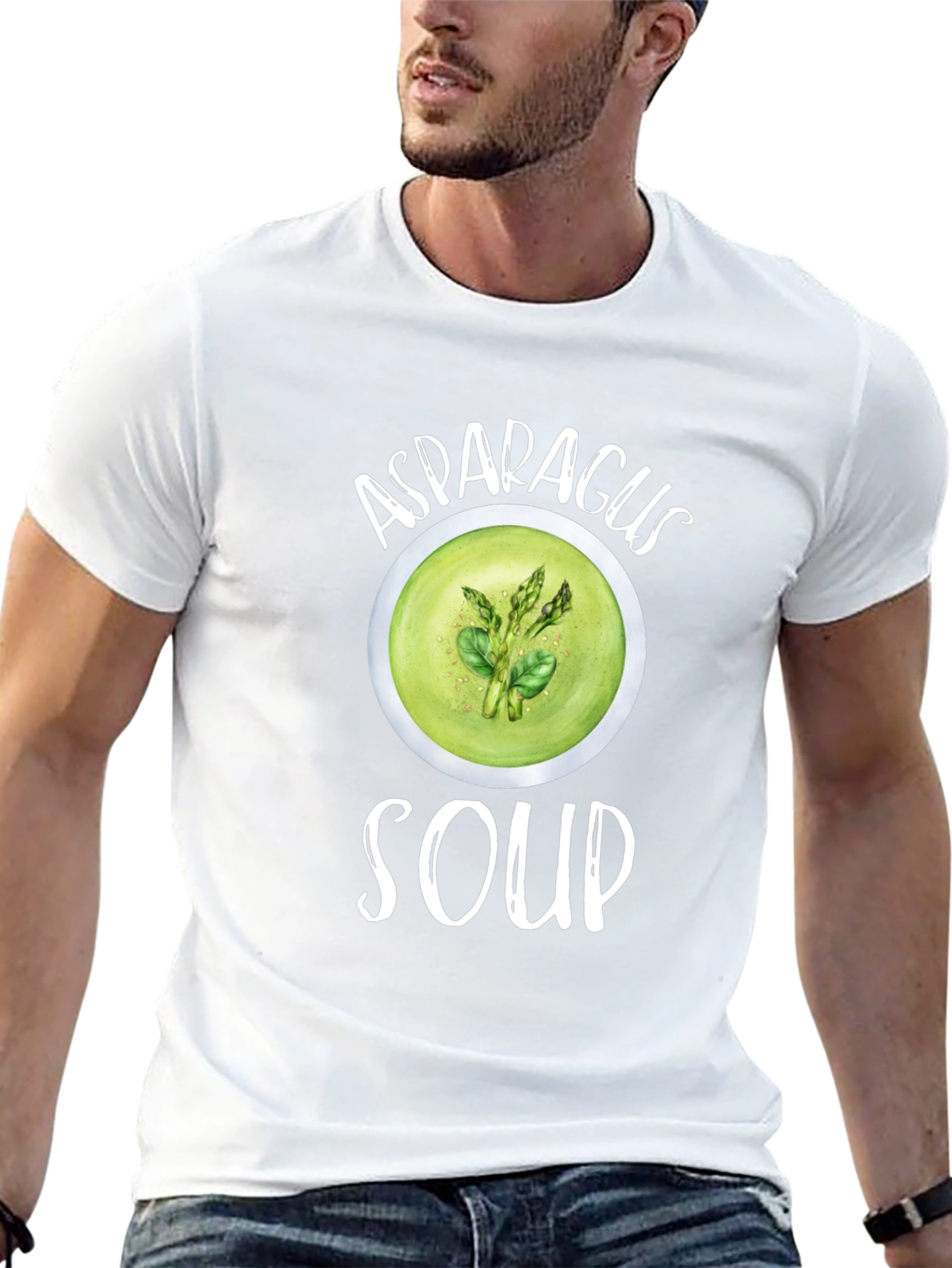 Asparagus Soup Graphic T-Shirt Foodie Tee