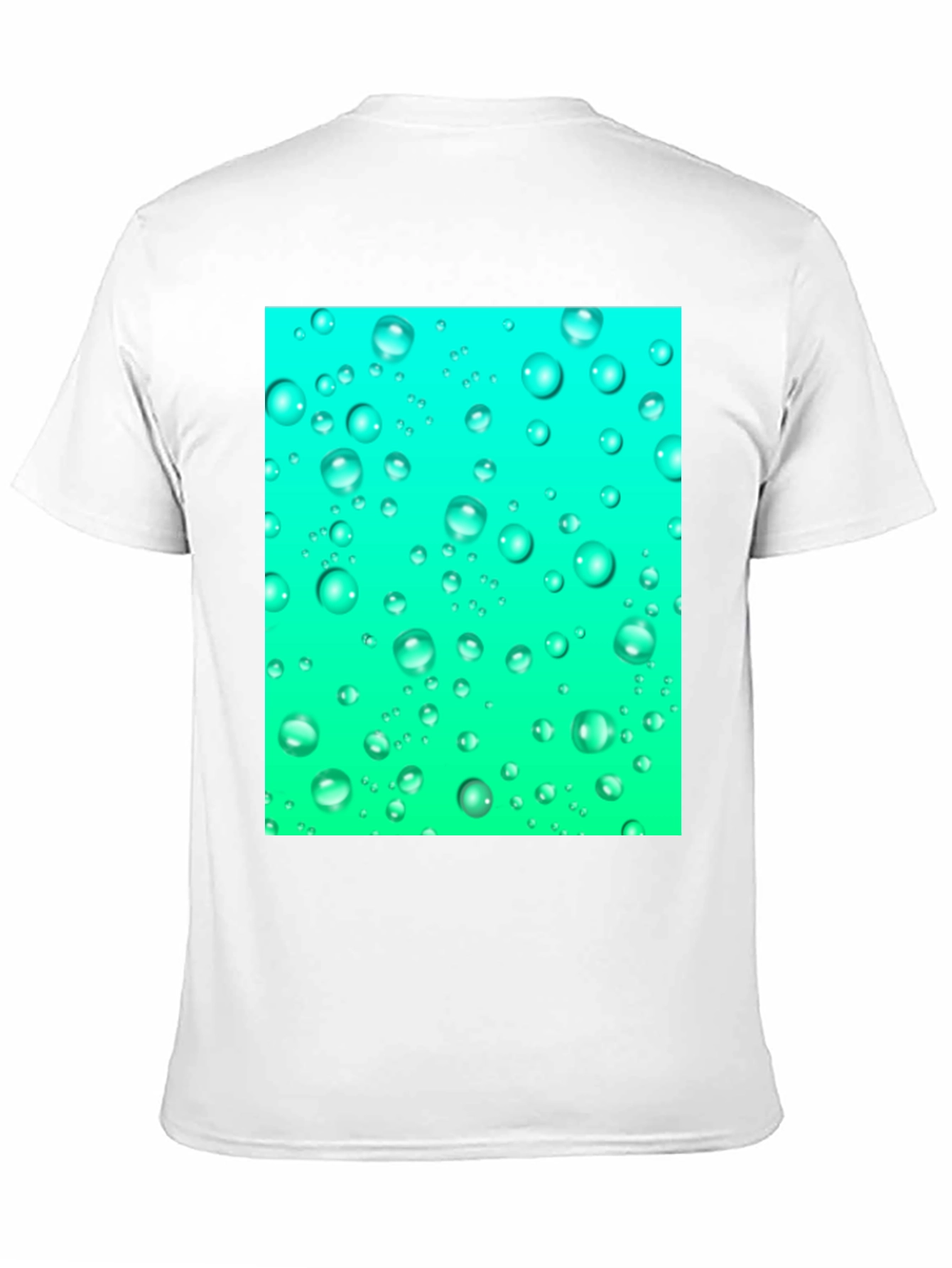 Aqua Bubbles Black T-Shirt