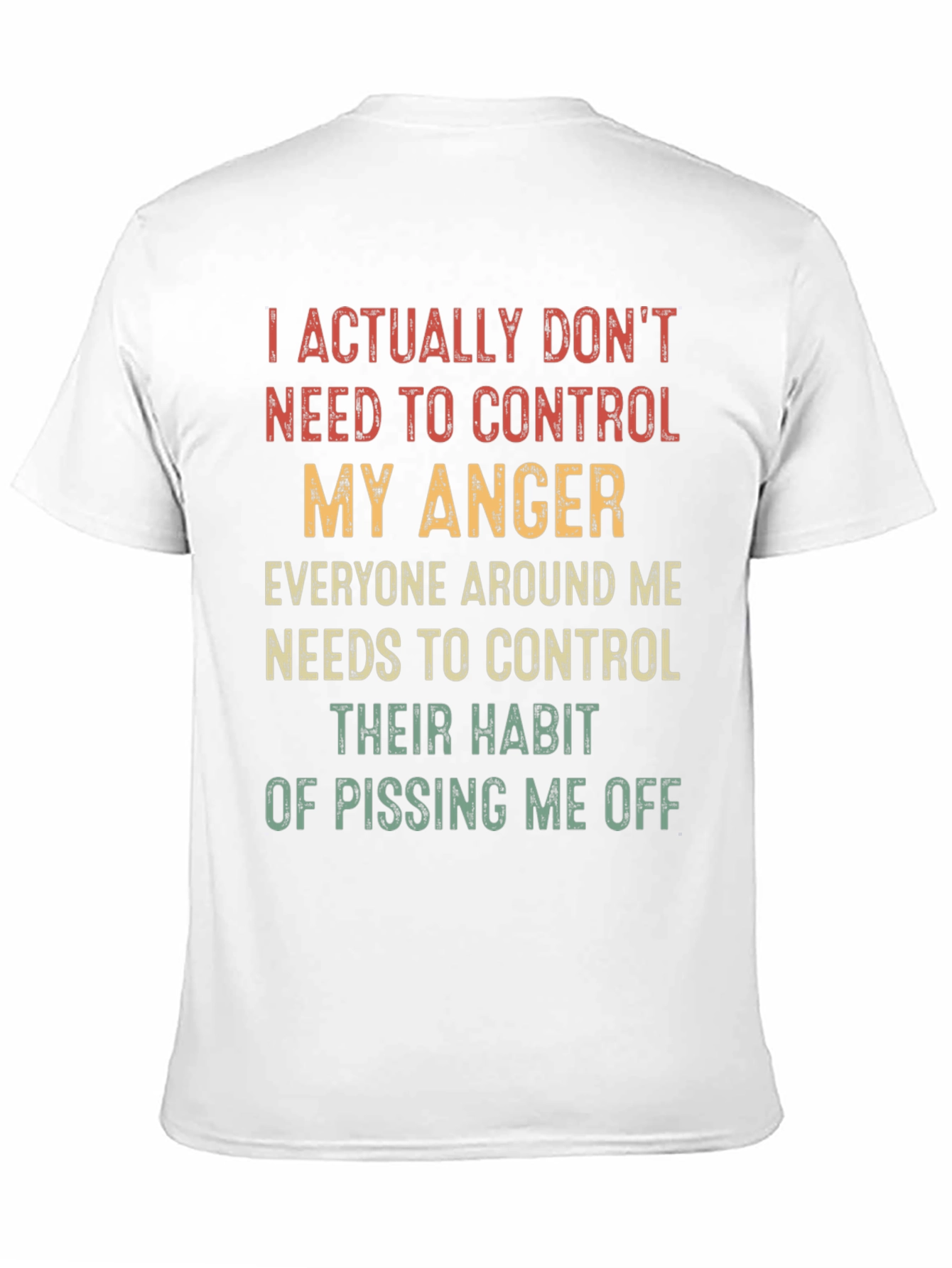 Funny Sarcastic T-Shirt - My Anger Control
