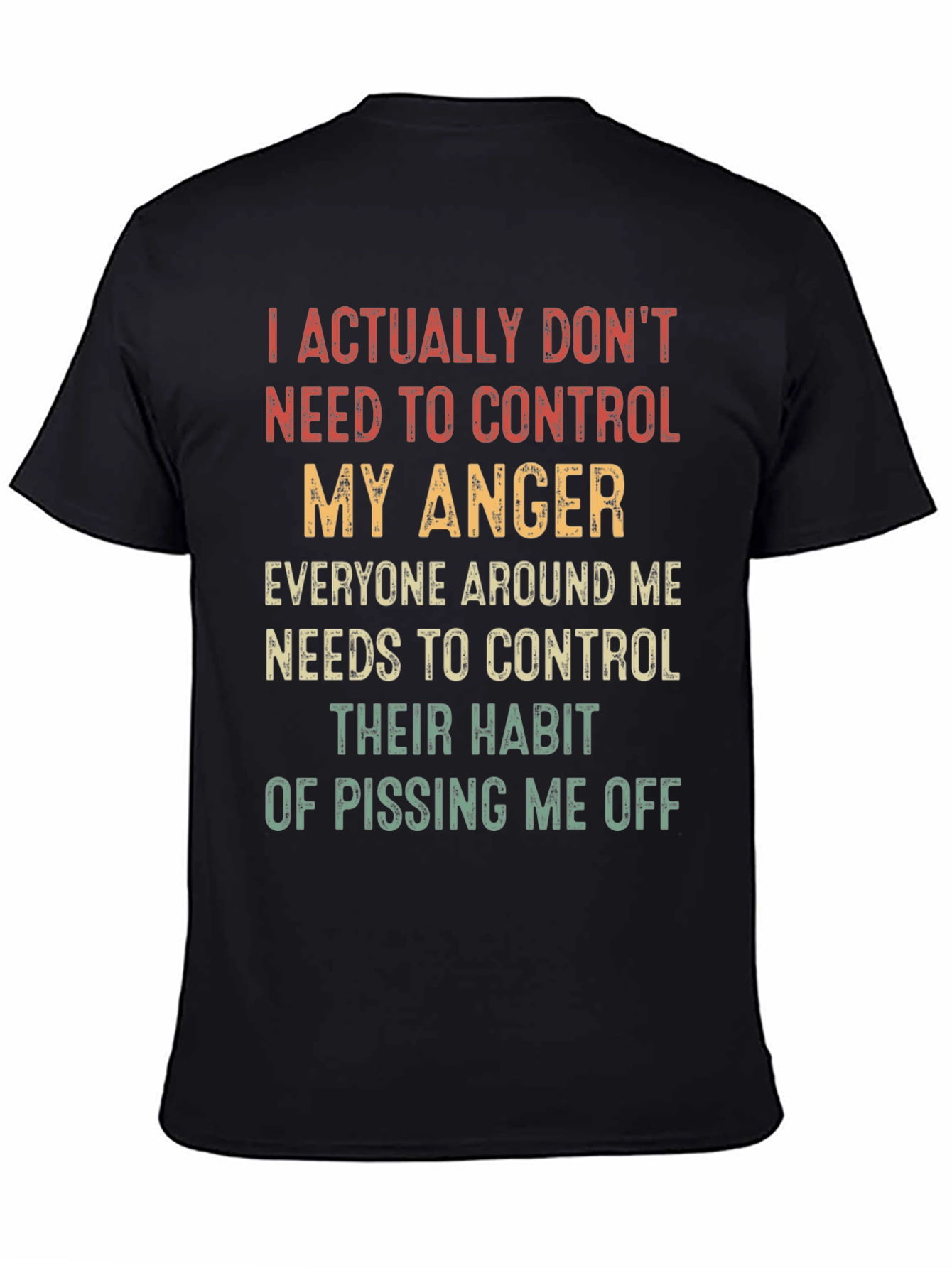 Funny Sarcastic T-Shirt - My Anger Control