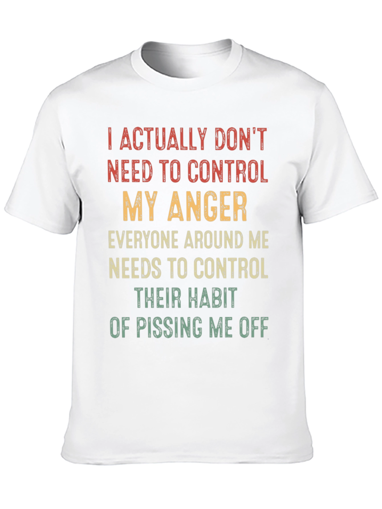 Funny Sarcastic T-Shirt - My Anger Control