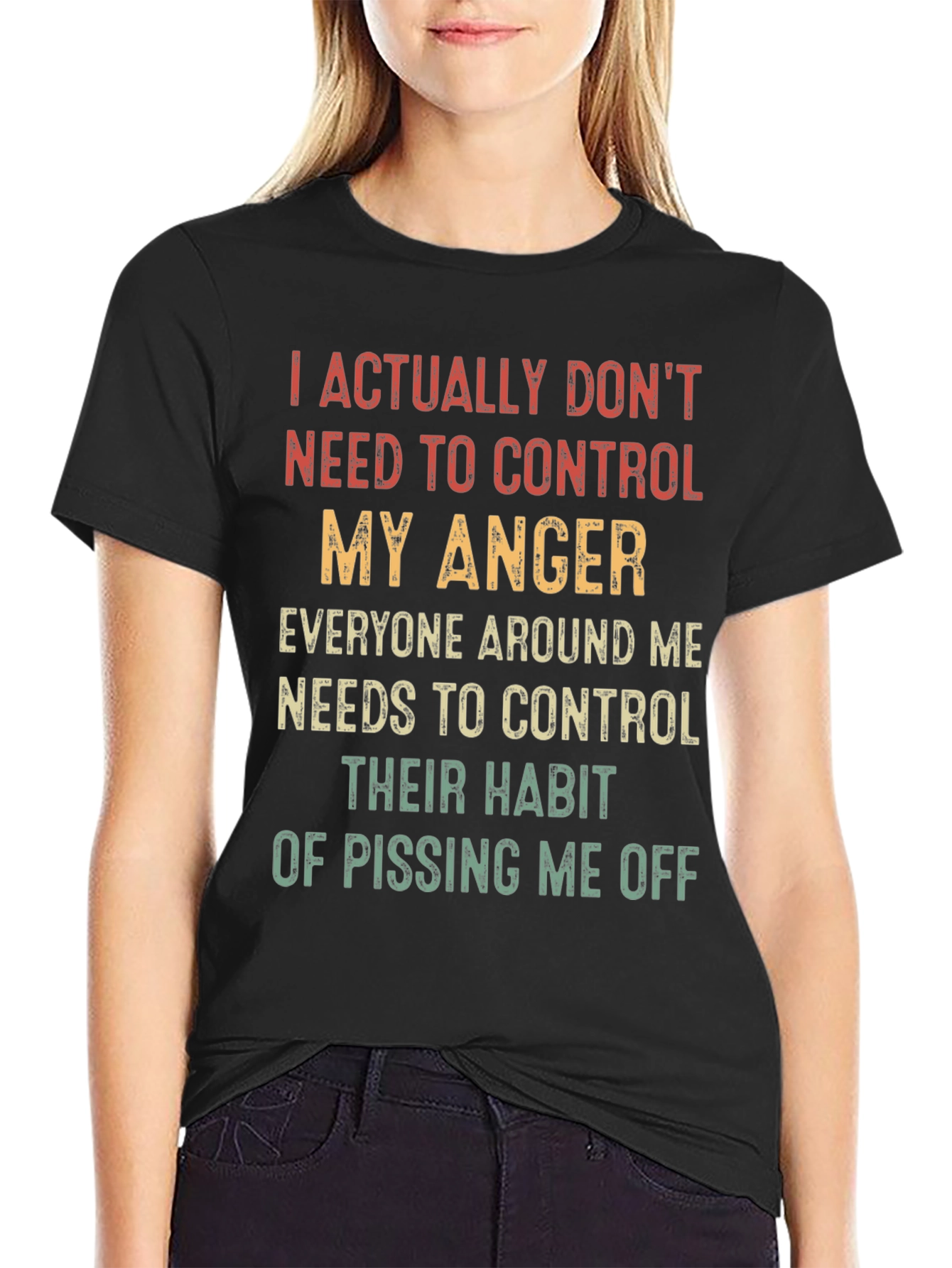 Funny Sarcastic T-Shirt - My Anger Control