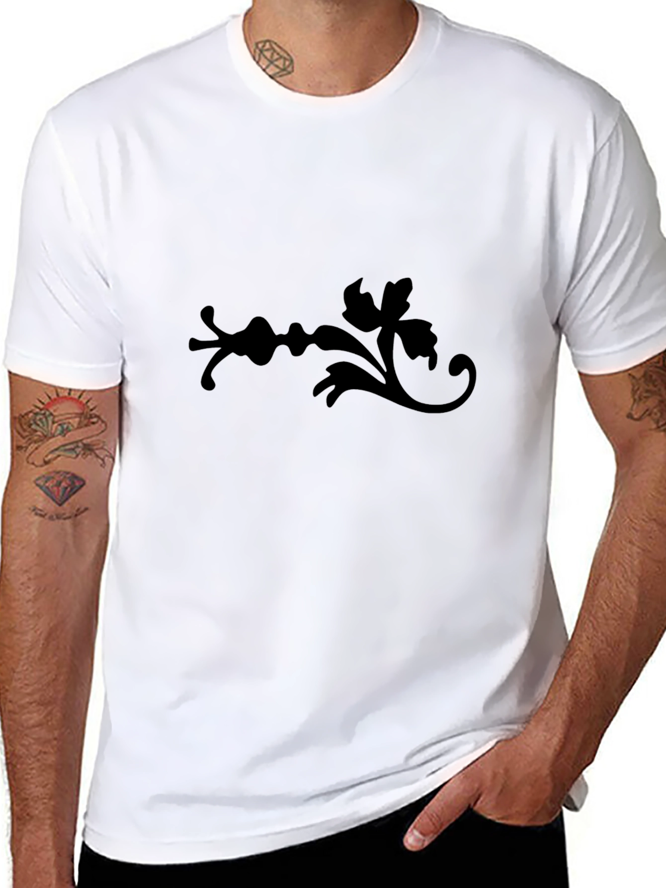 Stylish Black Graphic Tee