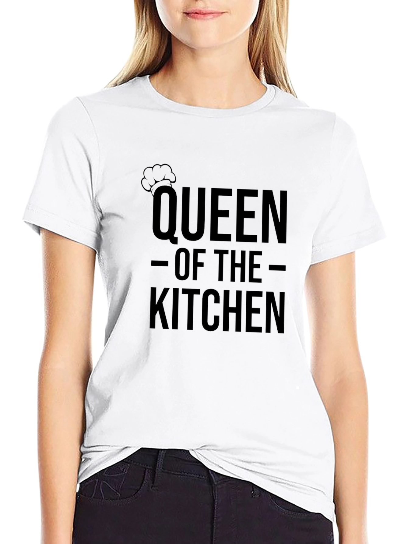 Queen of the Kitchen Black T-Shirt