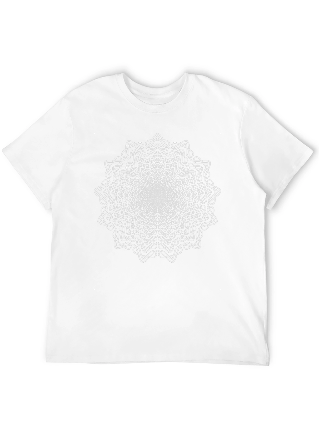 Optical Illusion Mandala Black T-Shirt