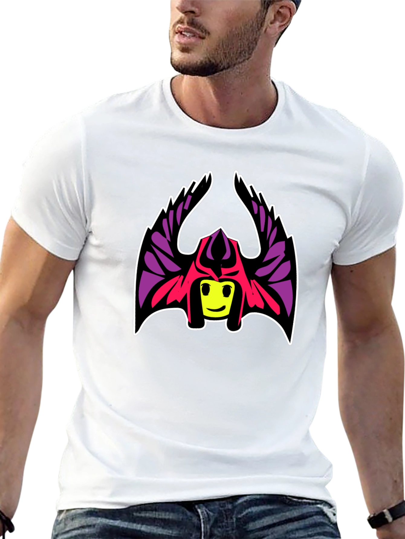 Cool Character Graphic Black T-Shirt