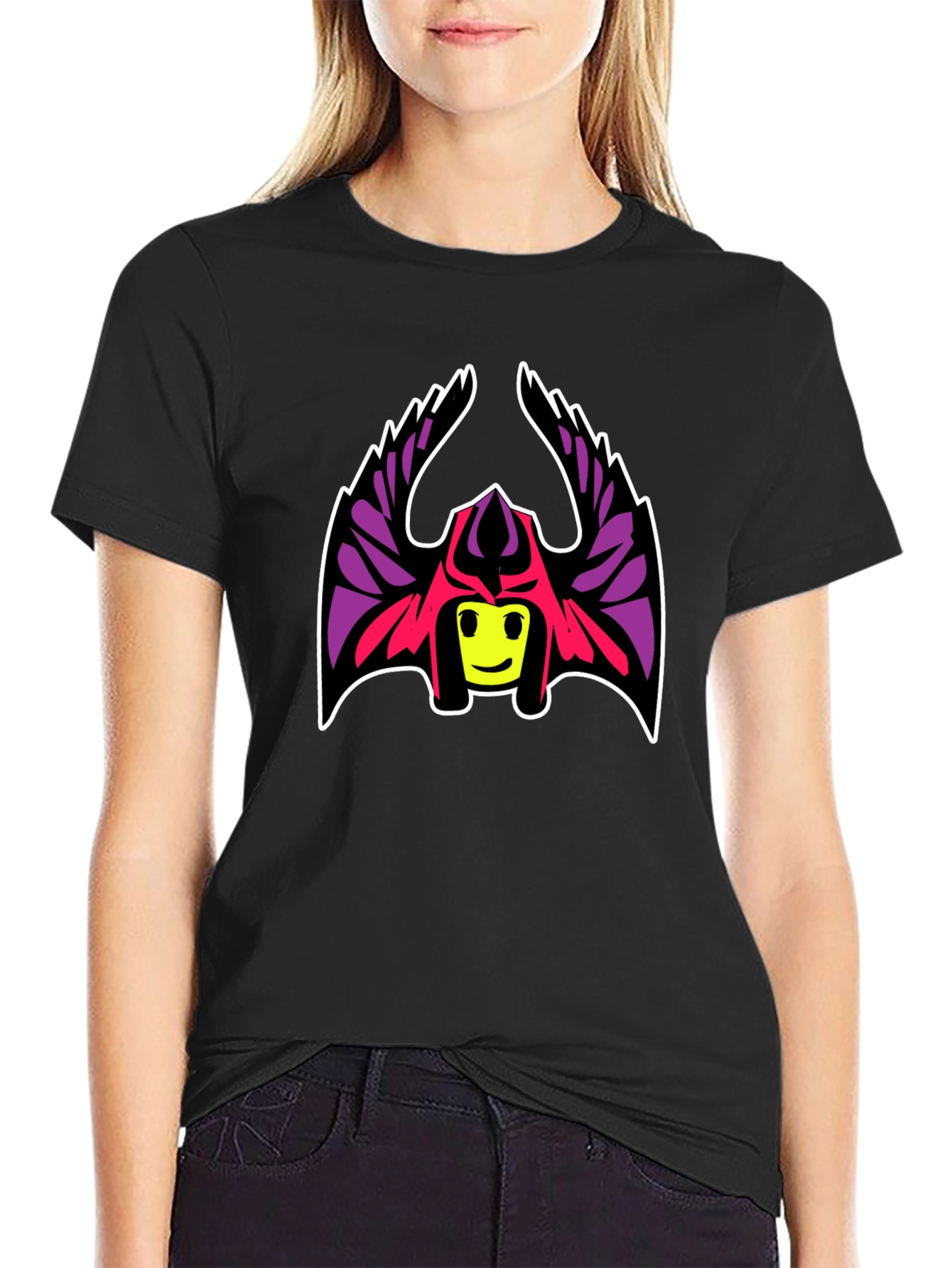 Cool Character Graphic Black T-Shirt