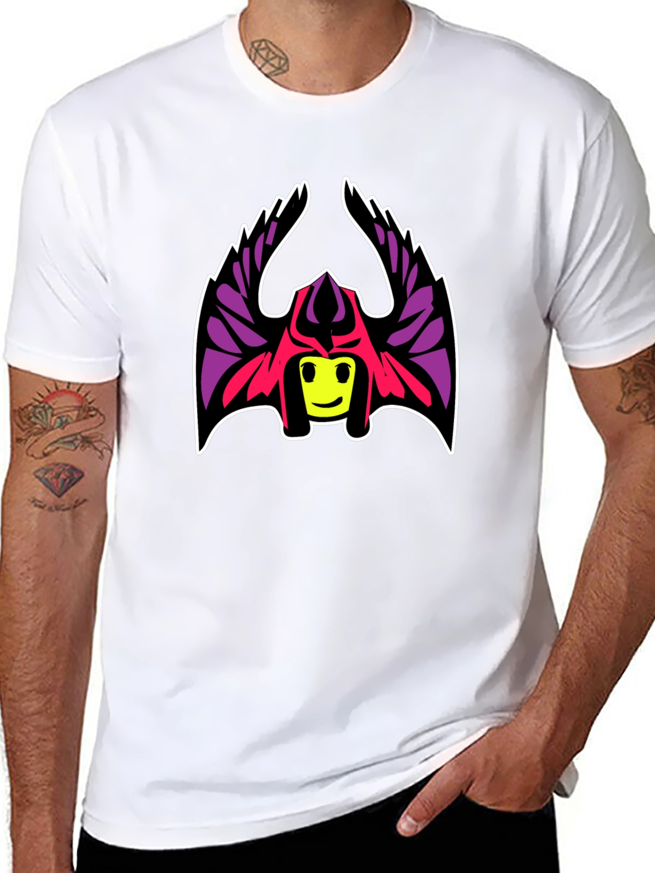 Cool Character Graphic Black T-Shirt