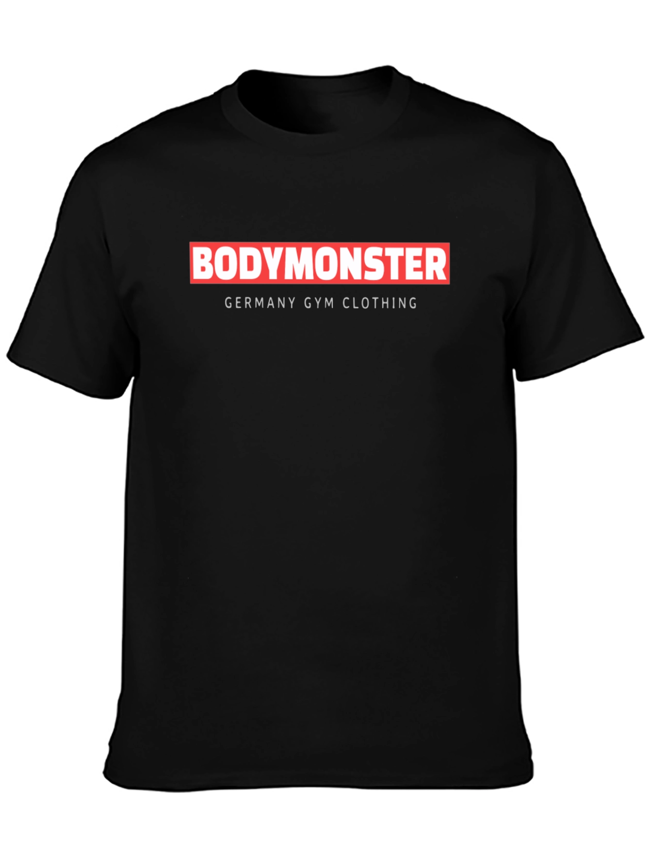 BodyMonster Germany Gym Clothing Black T-Shirt