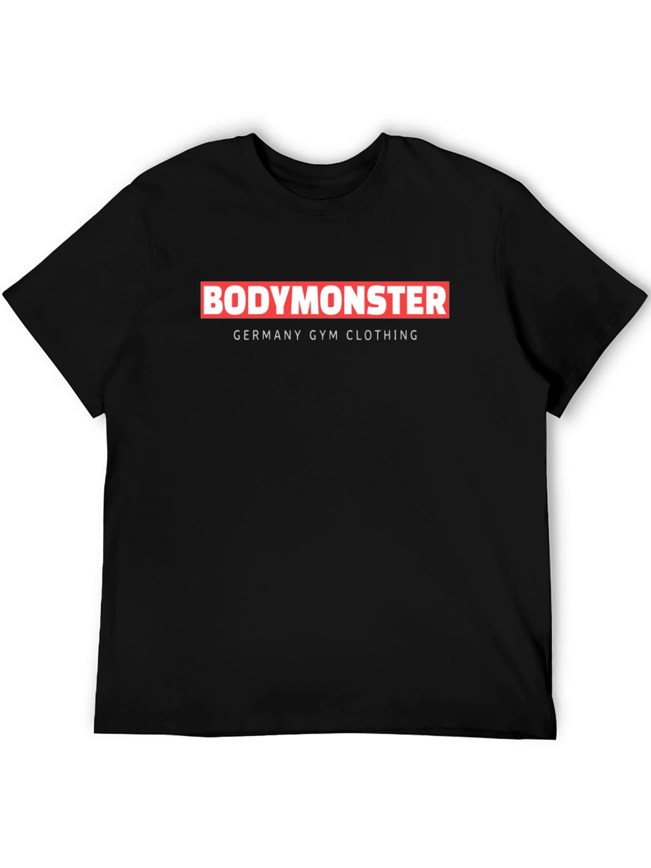 BodyMonster Germany Gym Clothing Black T-Shirt