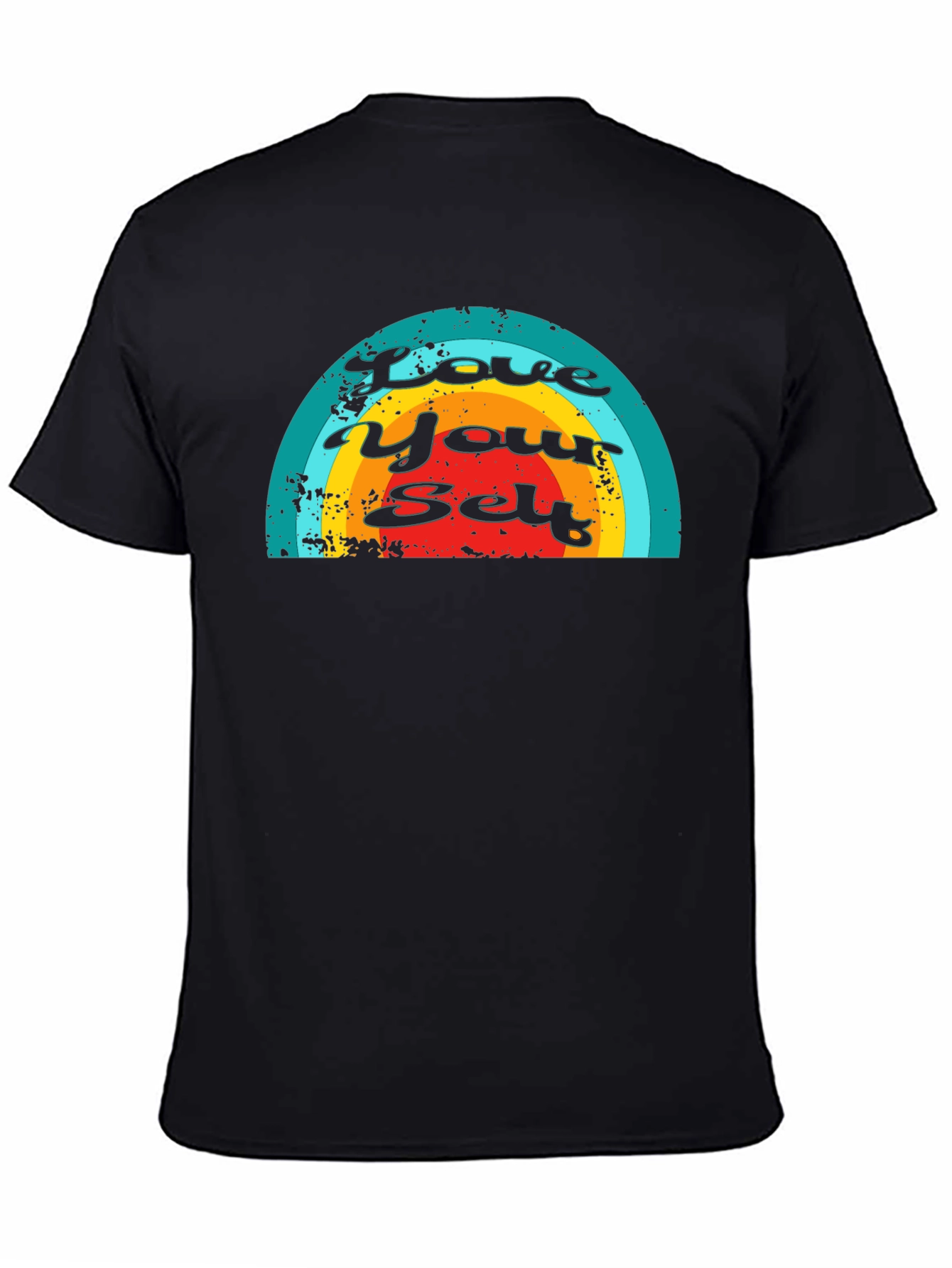 Love Yourself Rainbow Graphic T-Shirt