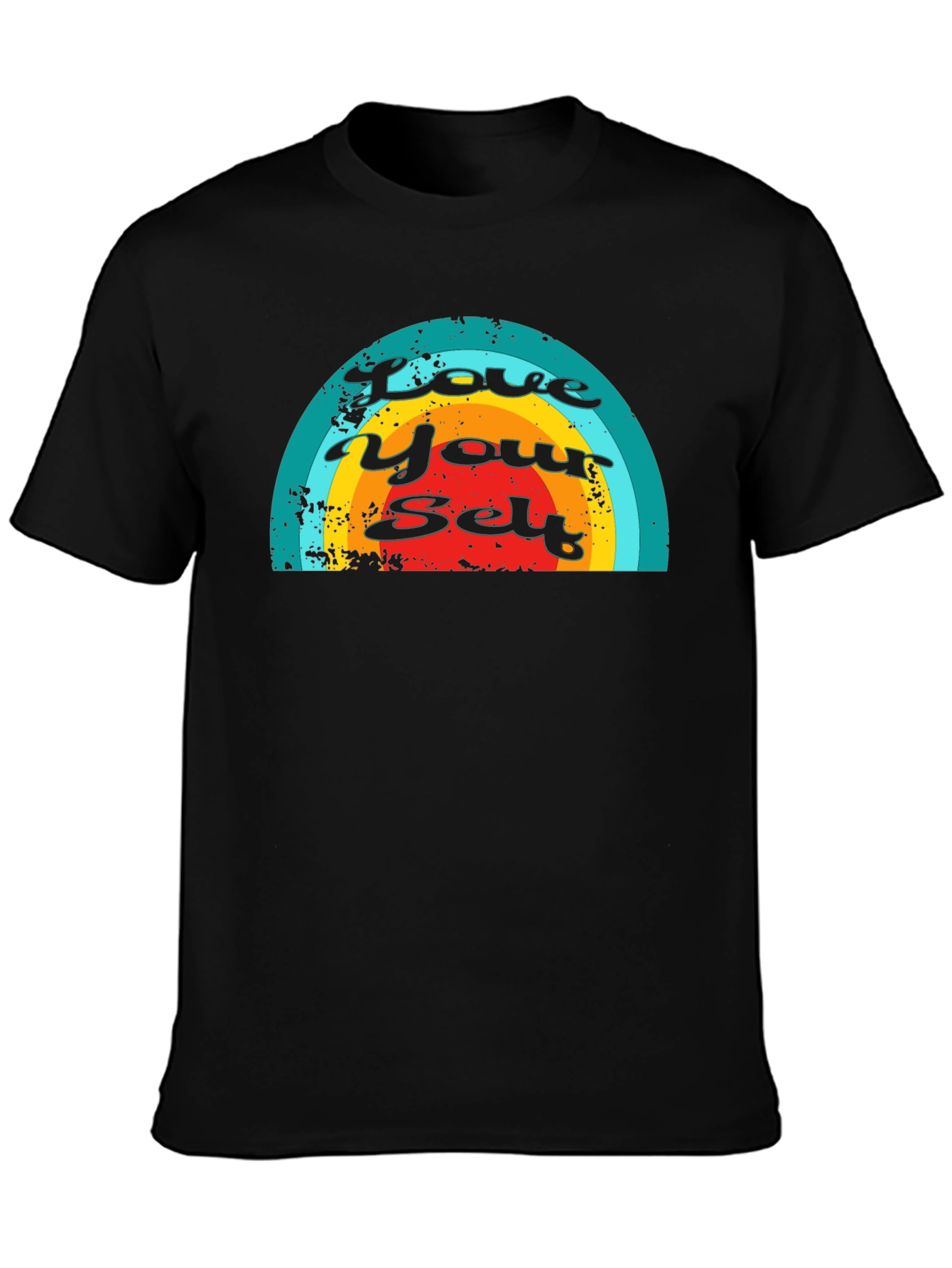 Love Yourself Rainbow Graphic T-Shirt