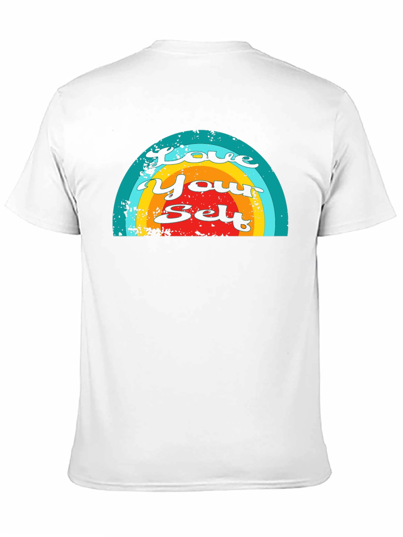 Love Yourself Rainbow Graphic T-Shirt