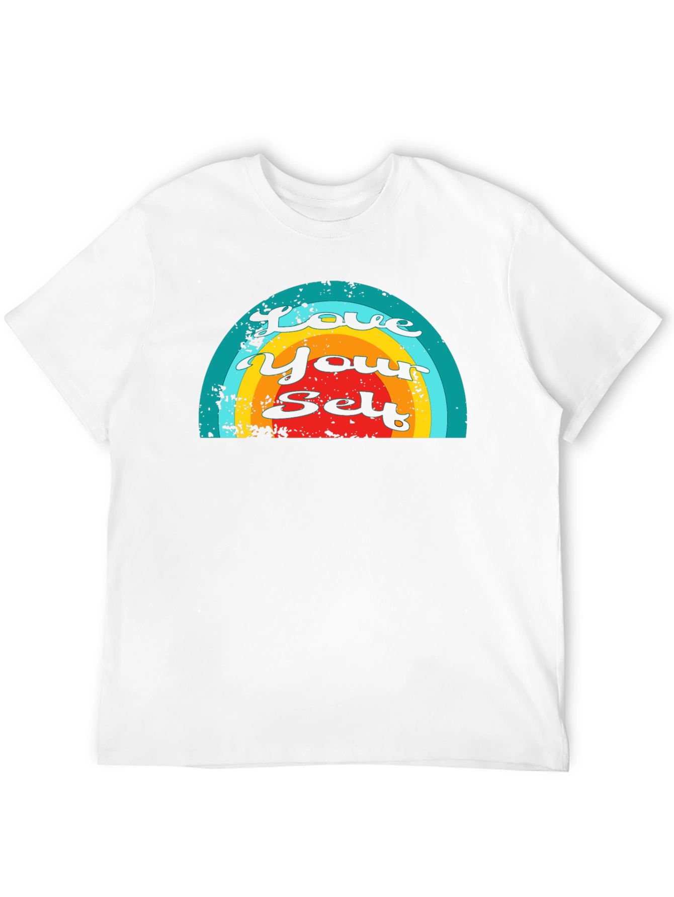 Love Yourself Rainbow Graphic T-Shirt