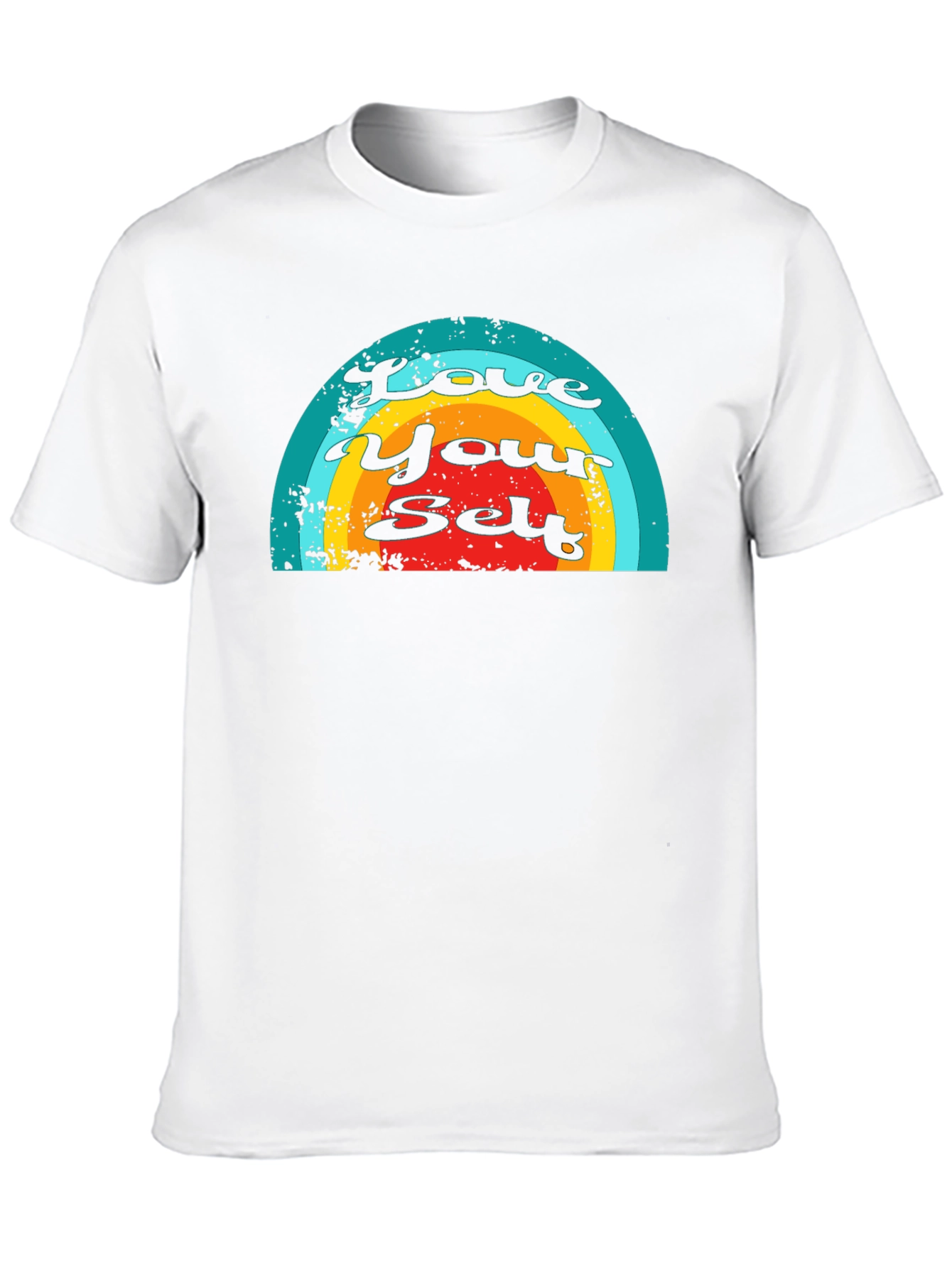 Love Yourself Rainbow Graphic T-Shirt