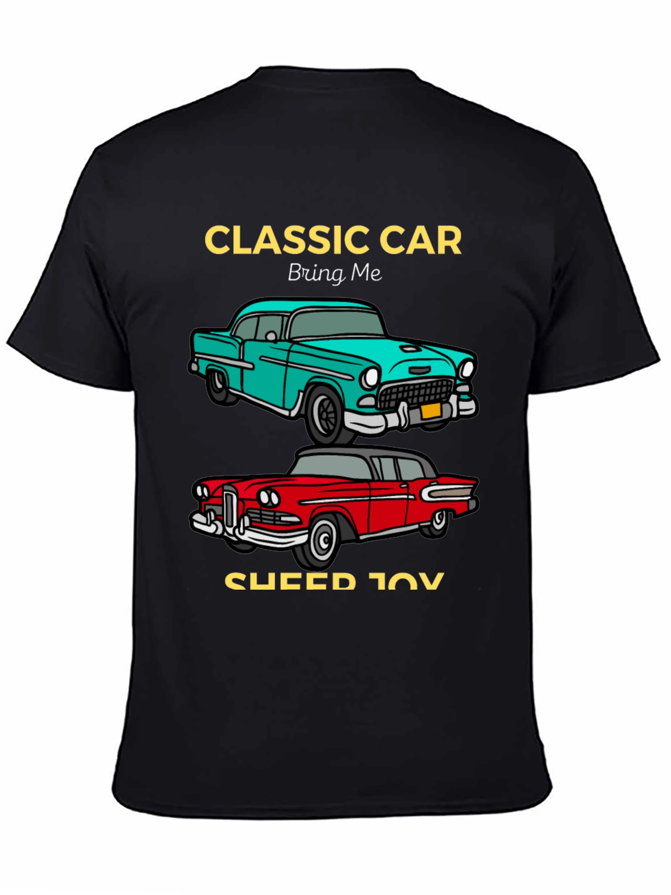 Classic Car Graphic Tee - Retro Automotive Design